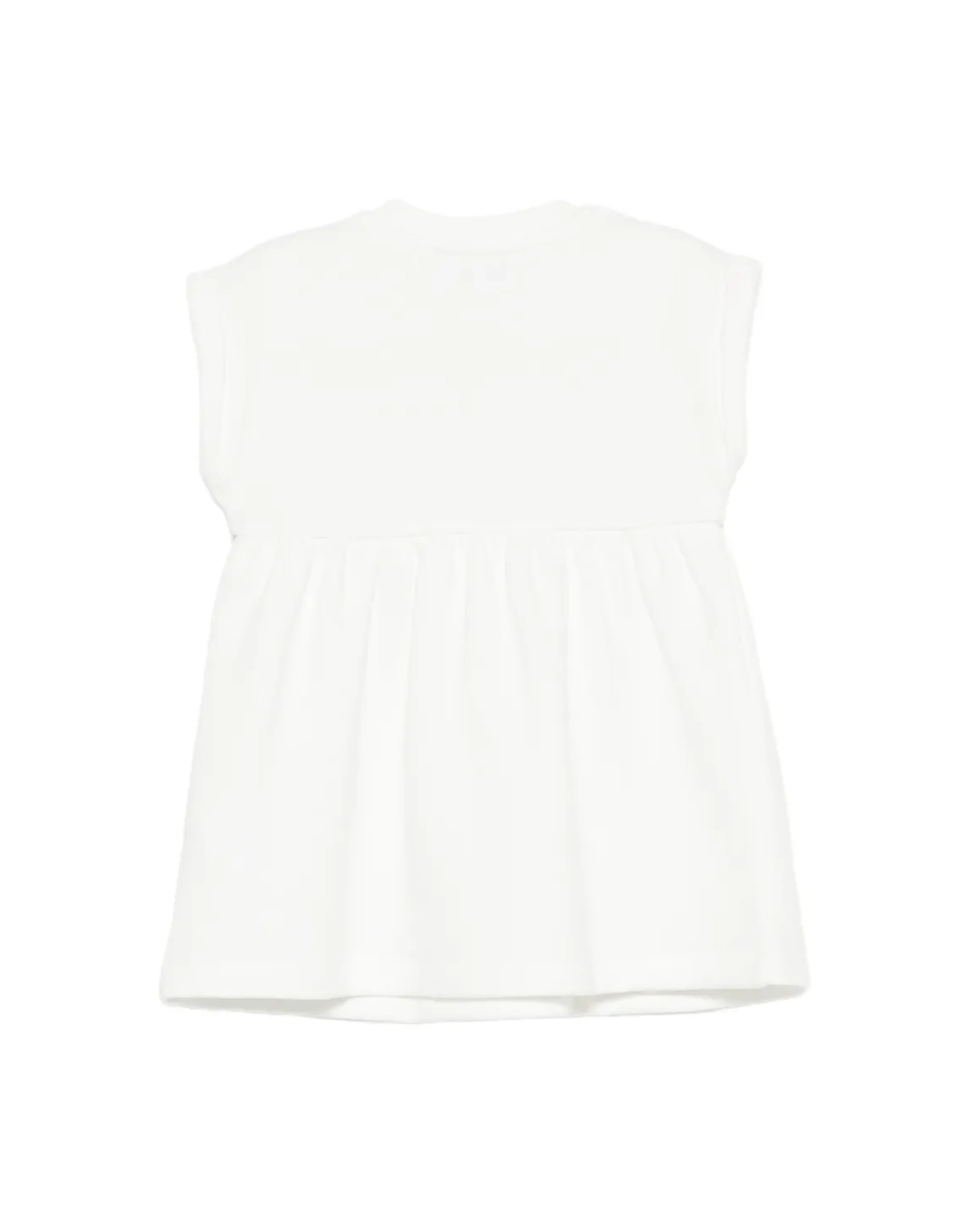 Moschino Kids Abito Panna con Logo Teddy Bear per Neonate