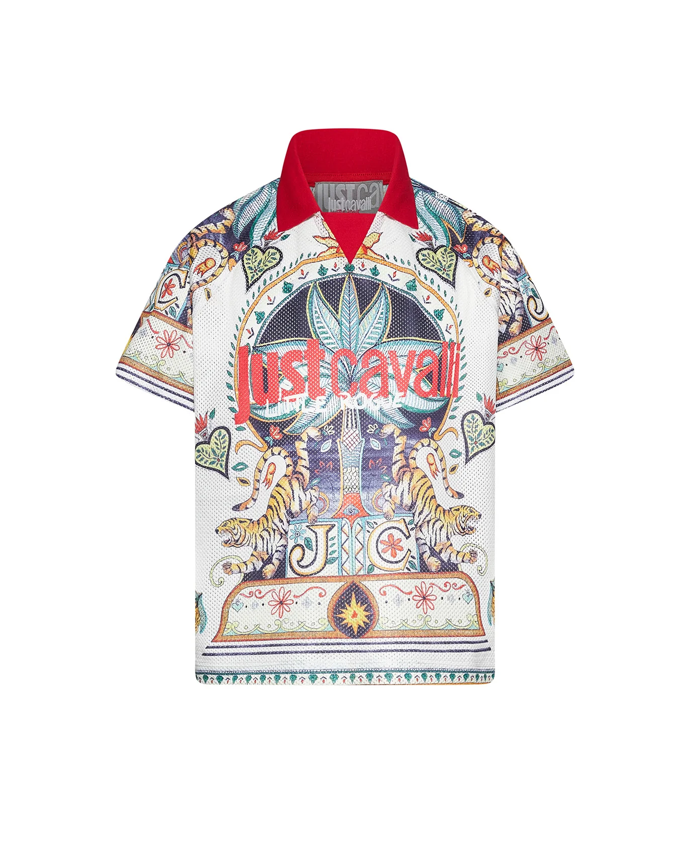 Just Cavalli Kids Polo a Rete a Fantasia per Bambini