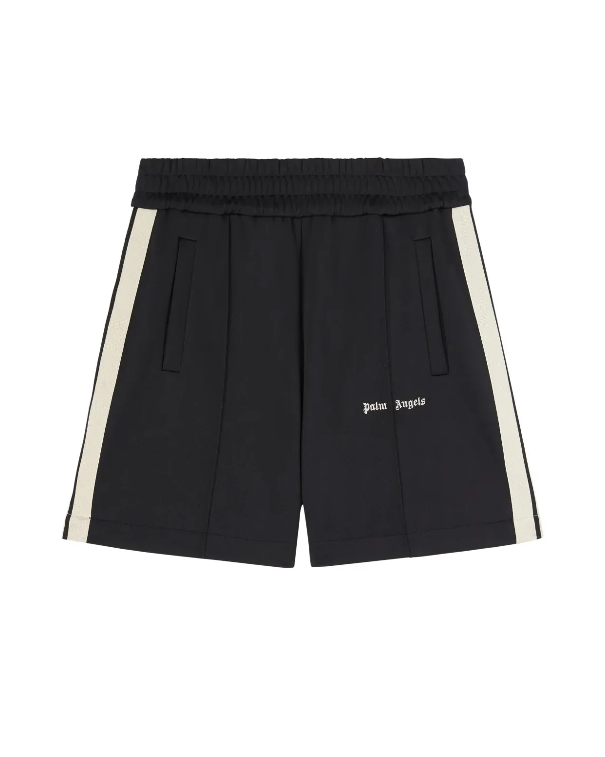 Palm Angels Kids Short Nero con Logo per Bambini