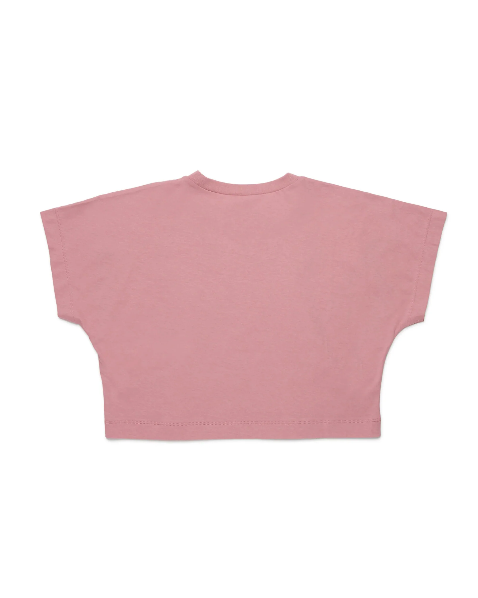 N21 Kids T-shirt Rosa con Maxi Stampa Logo per Bambine