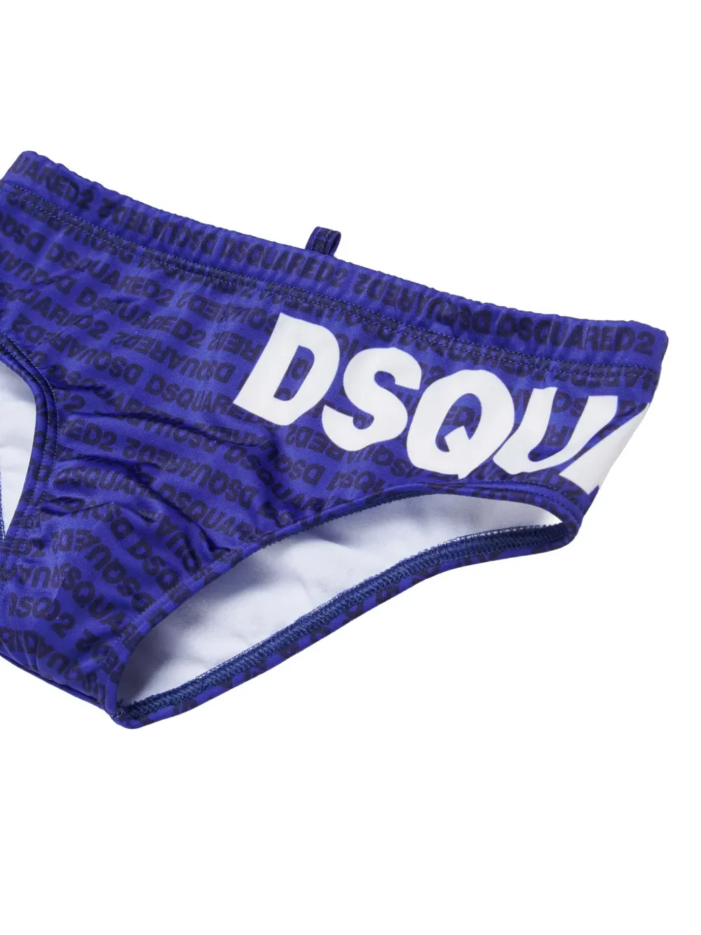 Dsquared2 Kids Costume Blu con Logo All-Over per Bambini