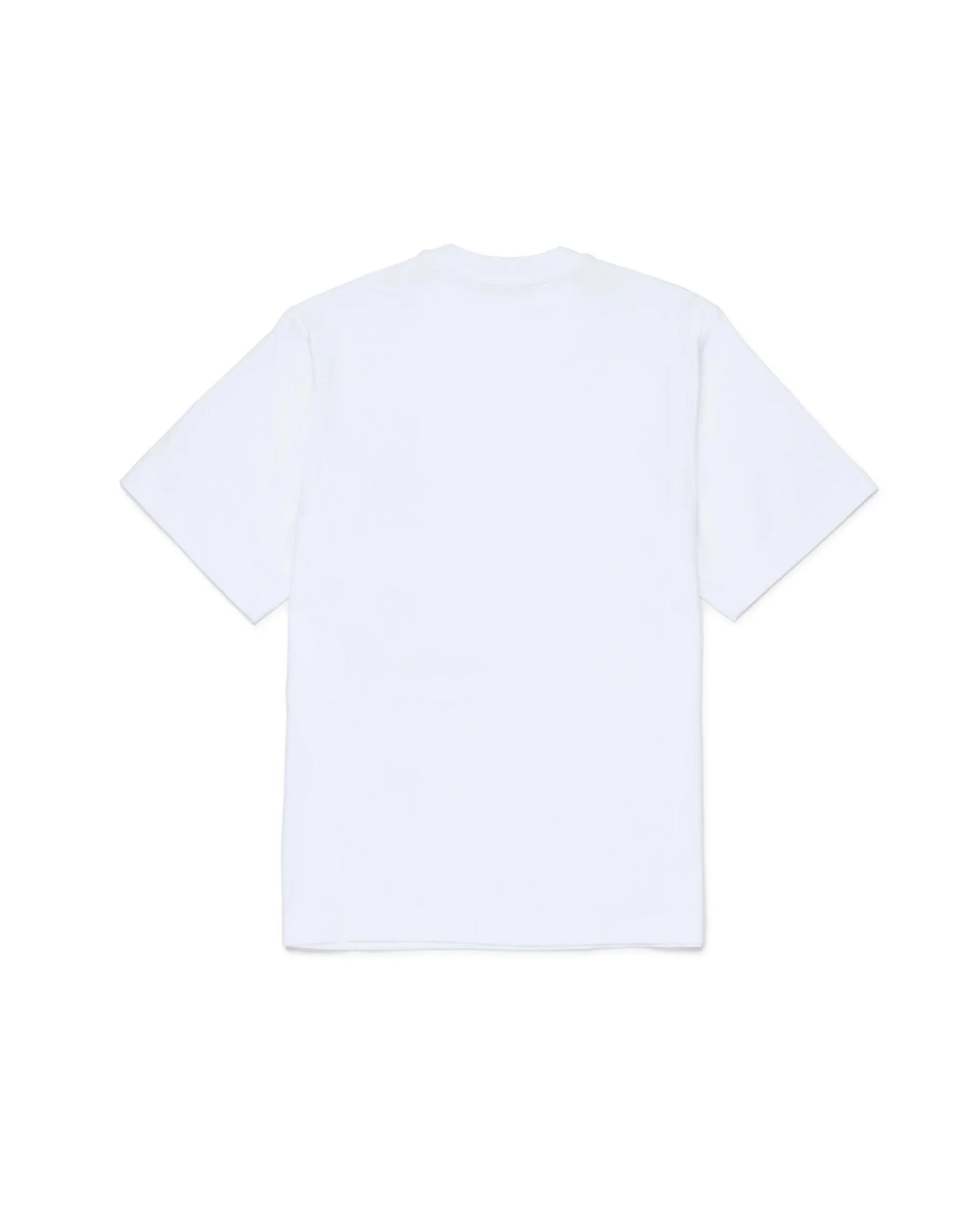 Dsquared2 Kids T-shirt Bianca con Stampa e Patch Applicate per Bambini