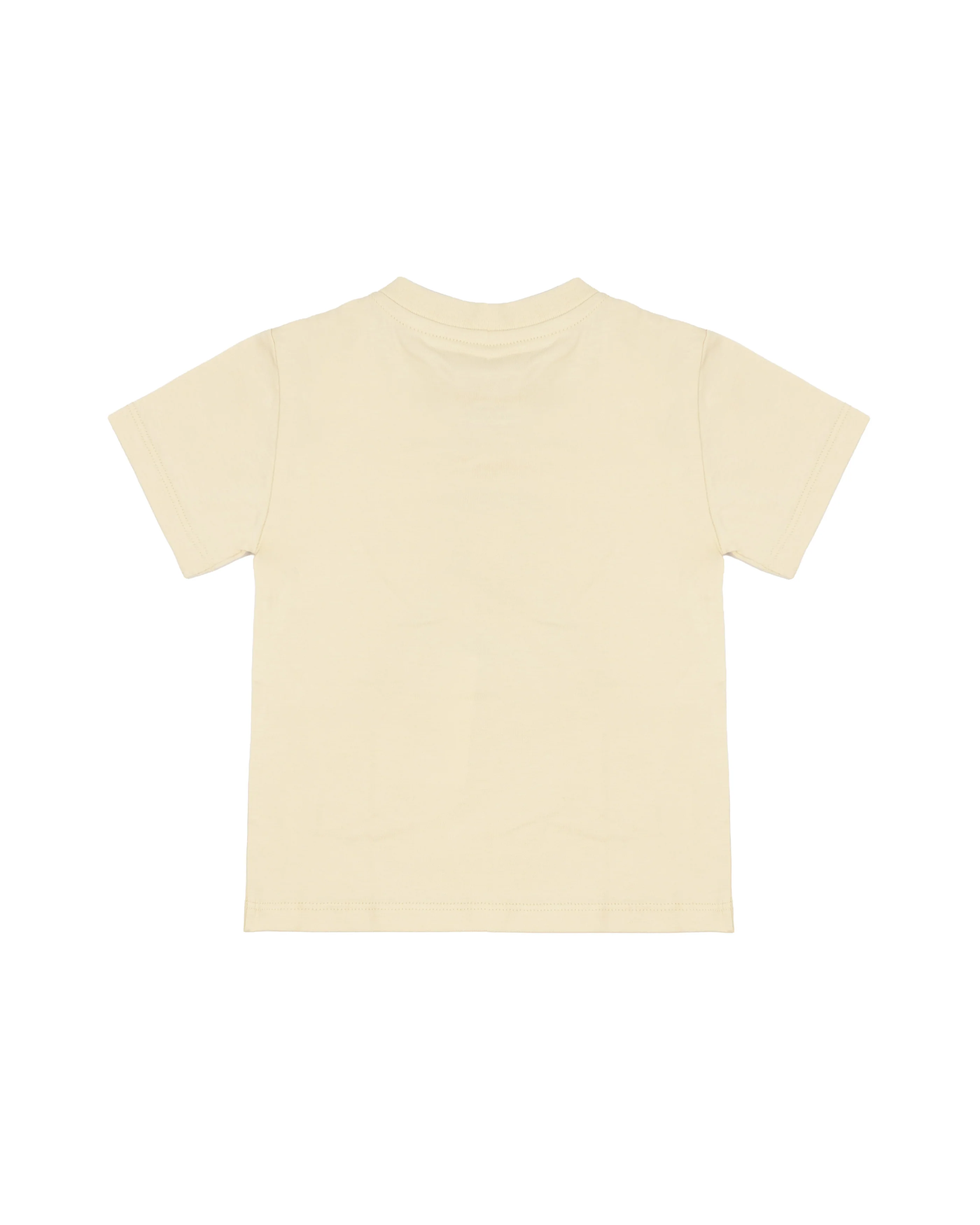Palm Angels Kids T-Shirt Sabbia con Logo Teddy per Neonati