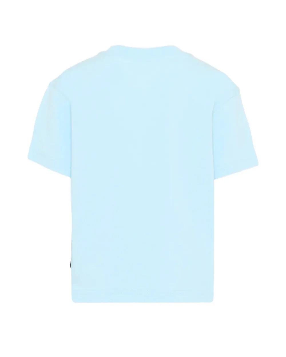 Palm Angels Kids T-Shirt Celeste con Stampa Teddy per Bambini