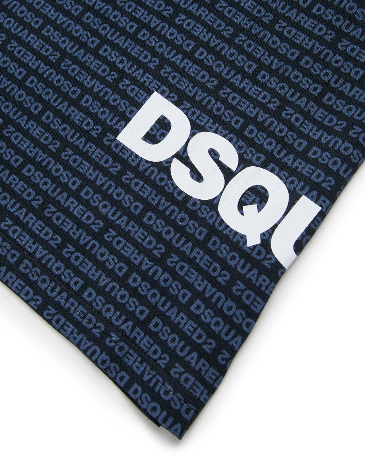 Dsquared2 Kids T-shirt Blu con Motivo All Over per Bambini