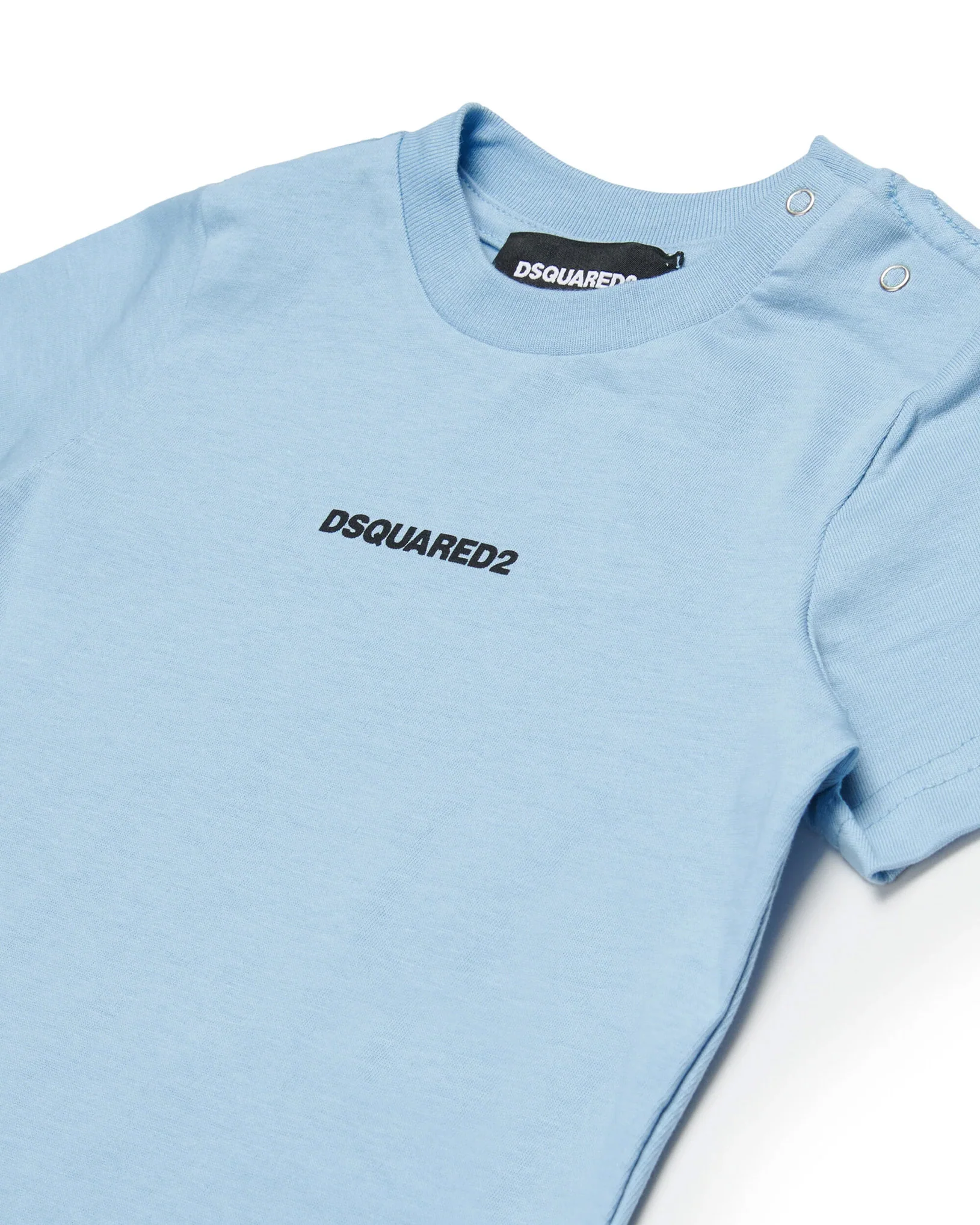 Dsquared2 Kids T-shirt Celeste con Stampa 