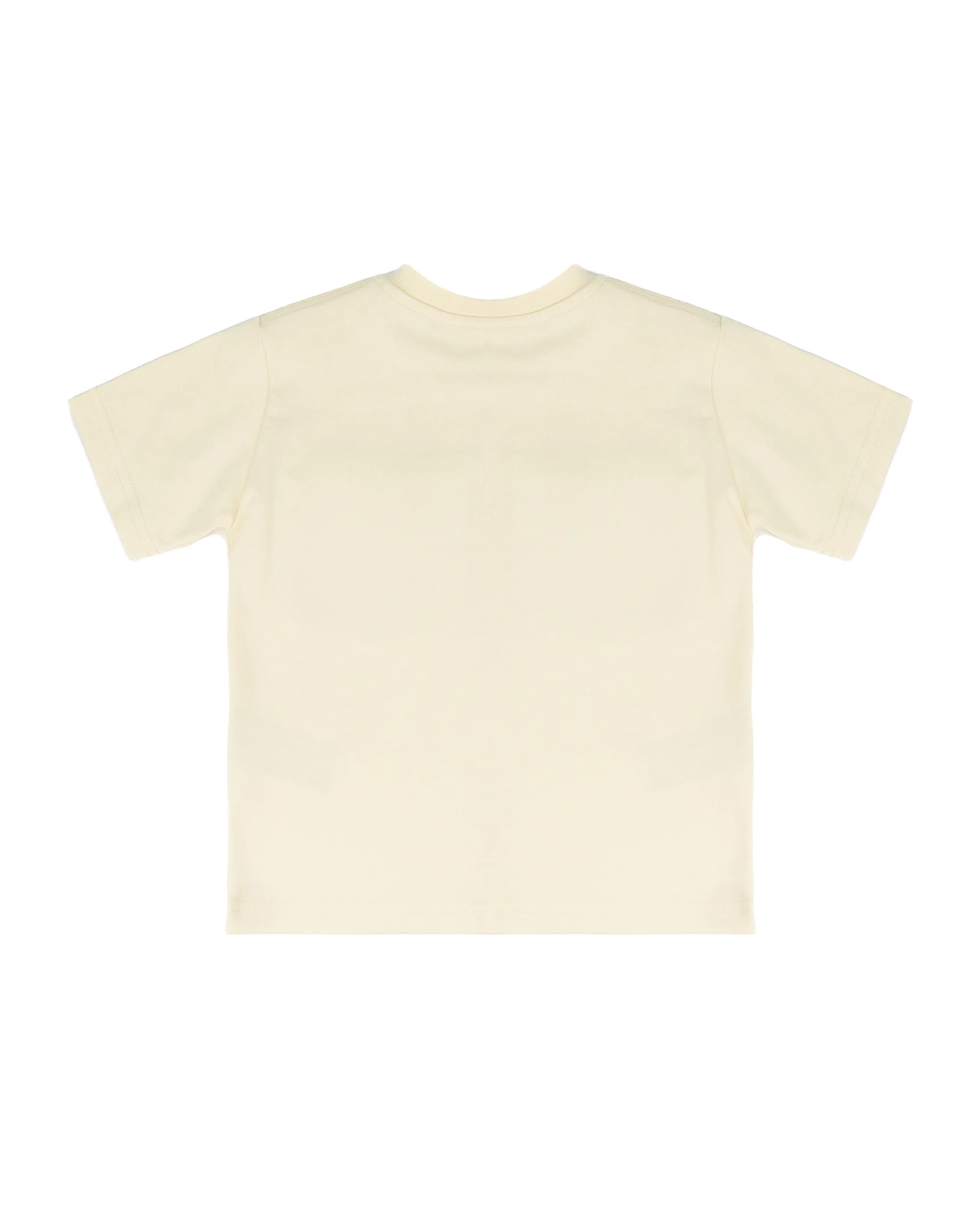Yes London T-Shirt Panna/Beige con Tasca per Bambini