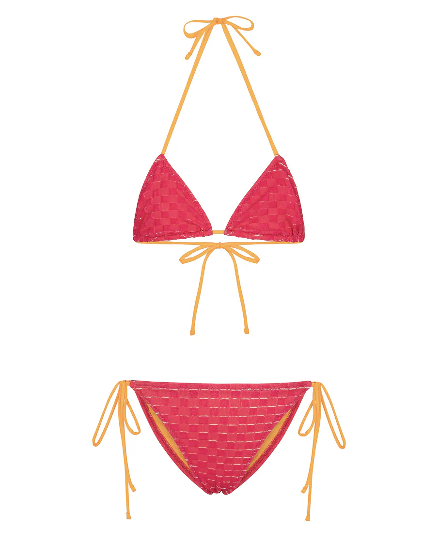 F**K Kids Costume Fantasia Fucsia con Dettagli Arancione per Bambine