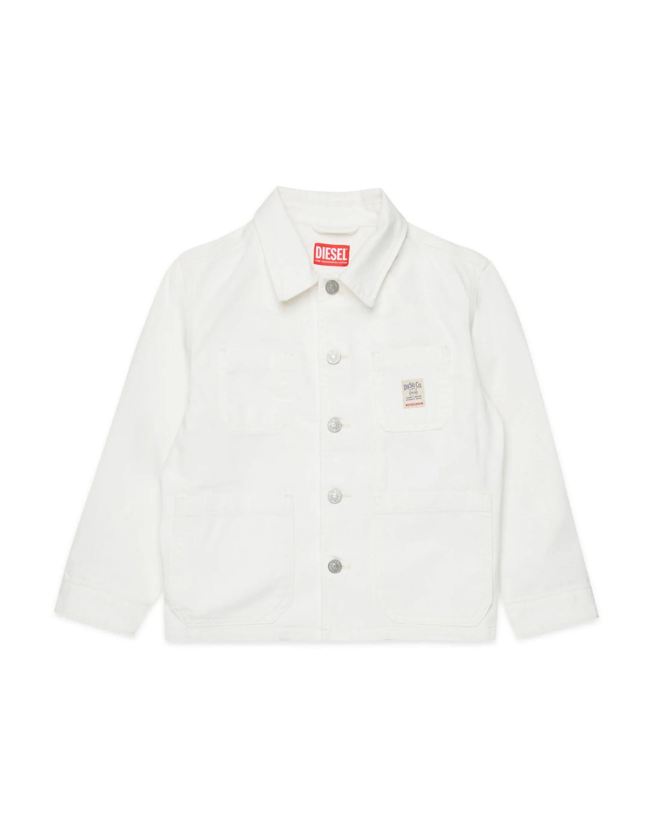 Diesel Kids Giacca in Denim Bianca per Bambini