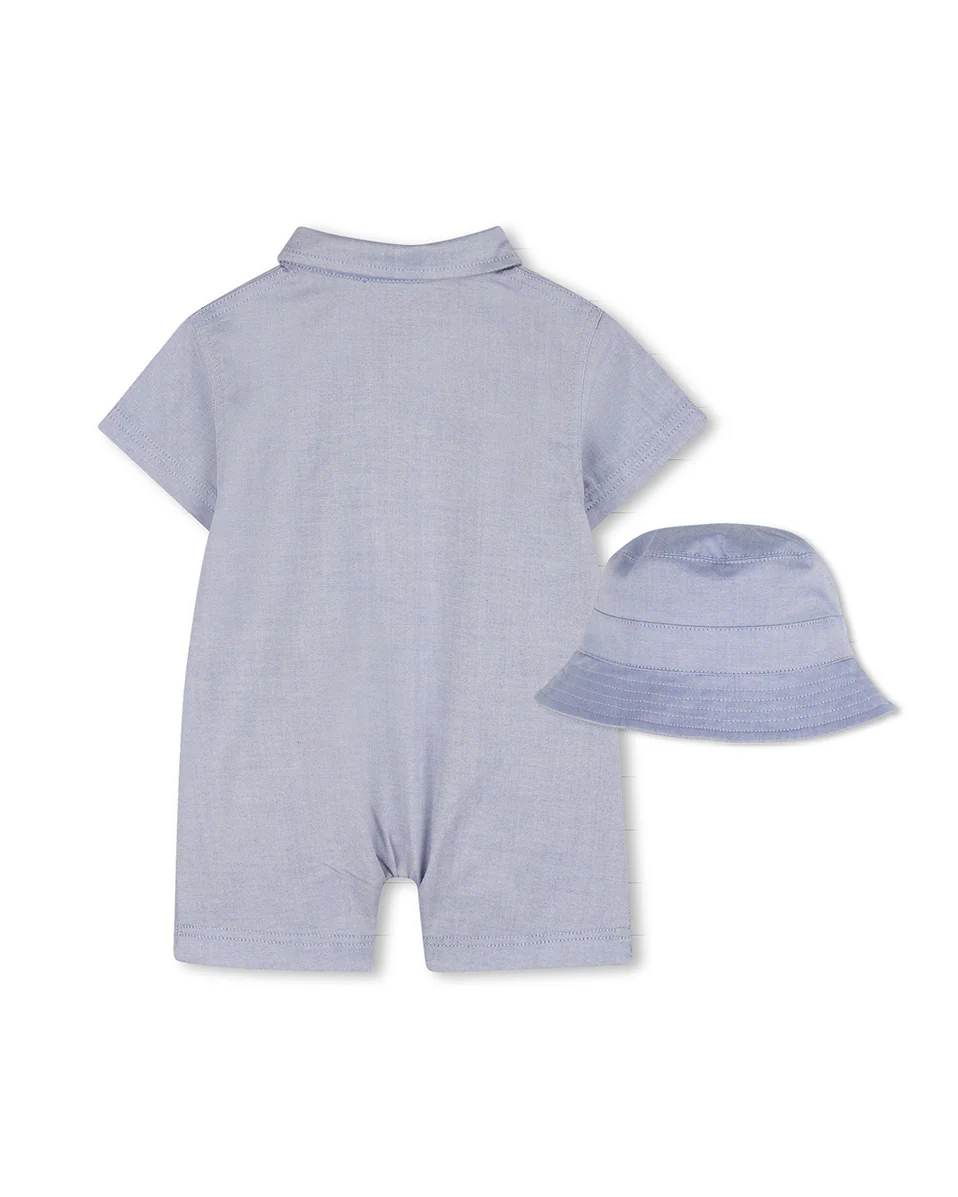 Boss Kids Tutina + Cappello Blu per Neonati
