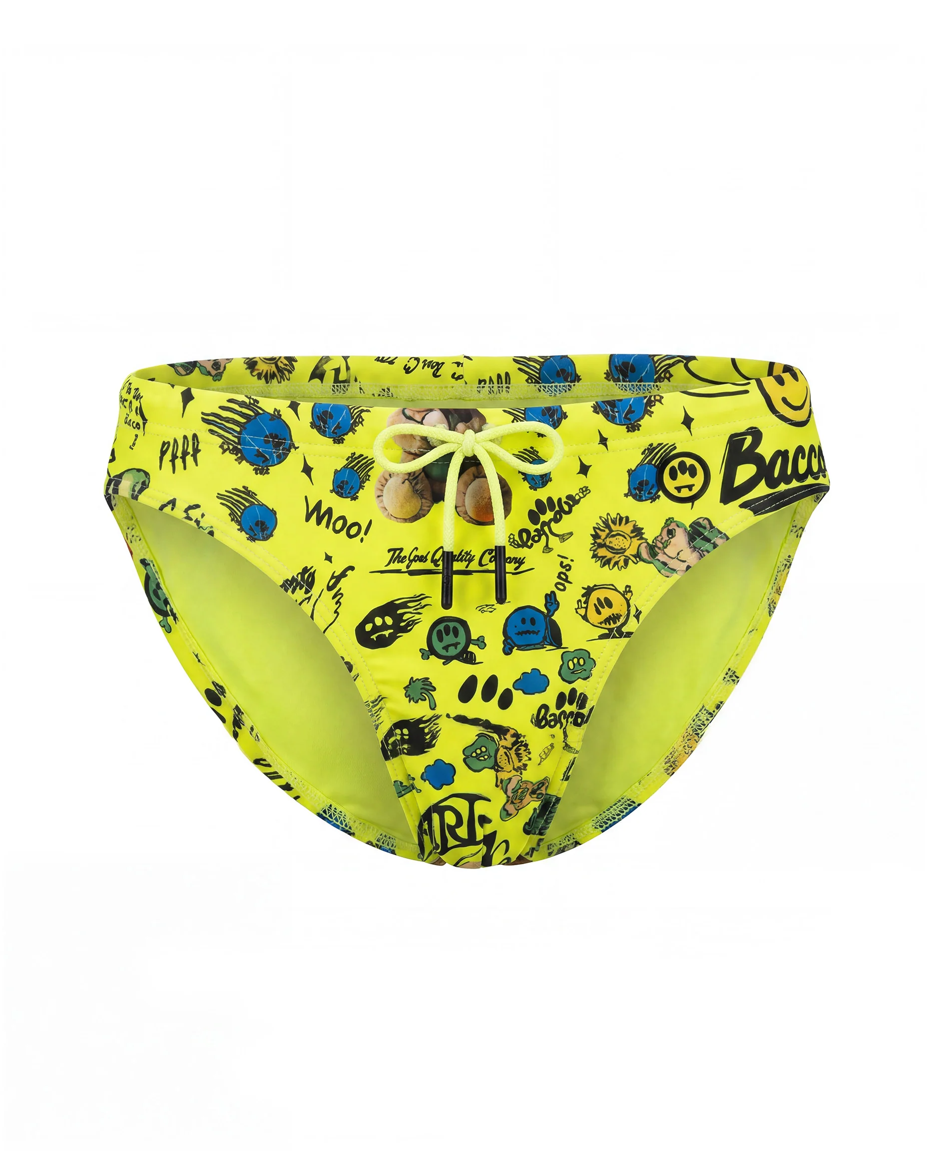 Barrow Kids Costume Slip Giallo Fluo All-Over per Bambini