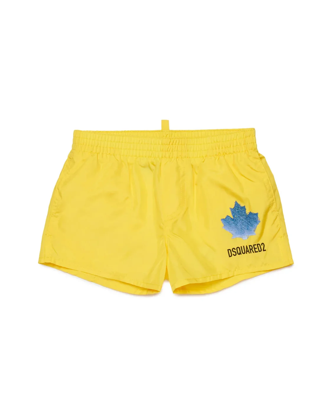 Dsquared2 Kids Costume Giallo con Stampa Logo per Neonati