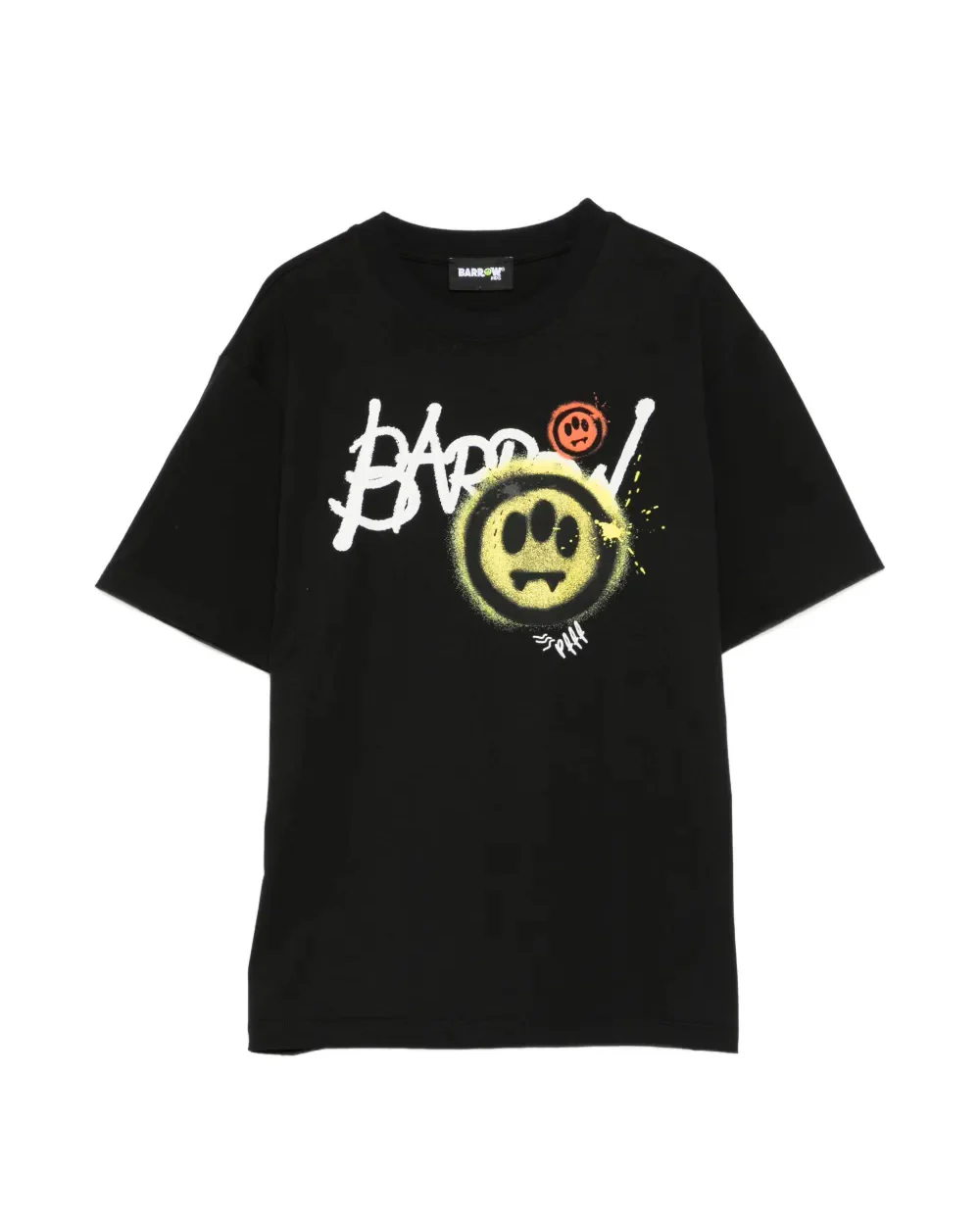 Barrow Kids T-Shirt Nero con Stampa Logo per Bambini
