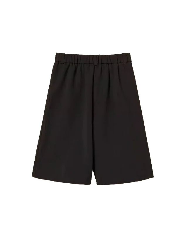 Twinset Kids Bermuda Nero con Logo per Bambine