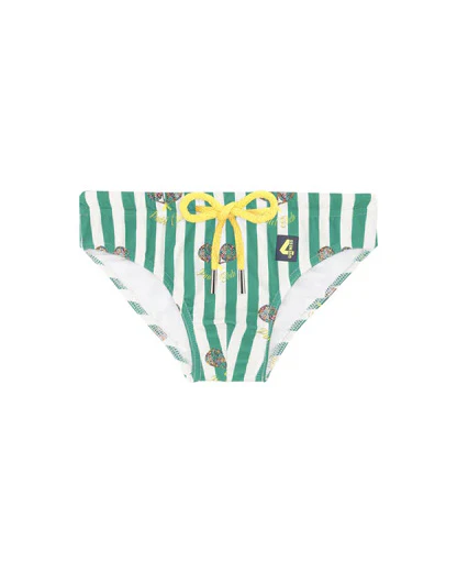 4Giveness Kids Slip Verde Fantasia a Righe per Bambini