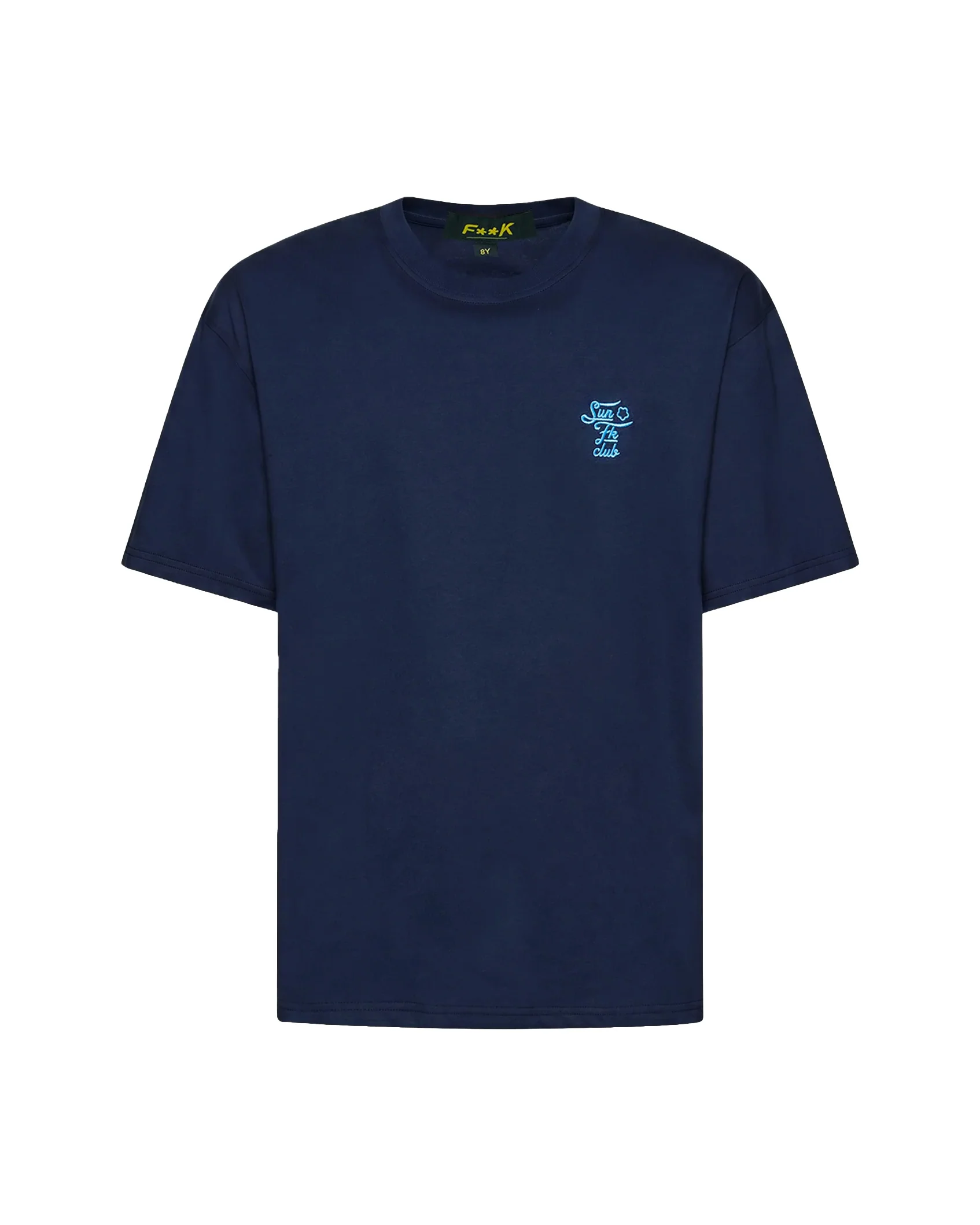 F**K Kids T-Shirt Blu con Logo per Bambini