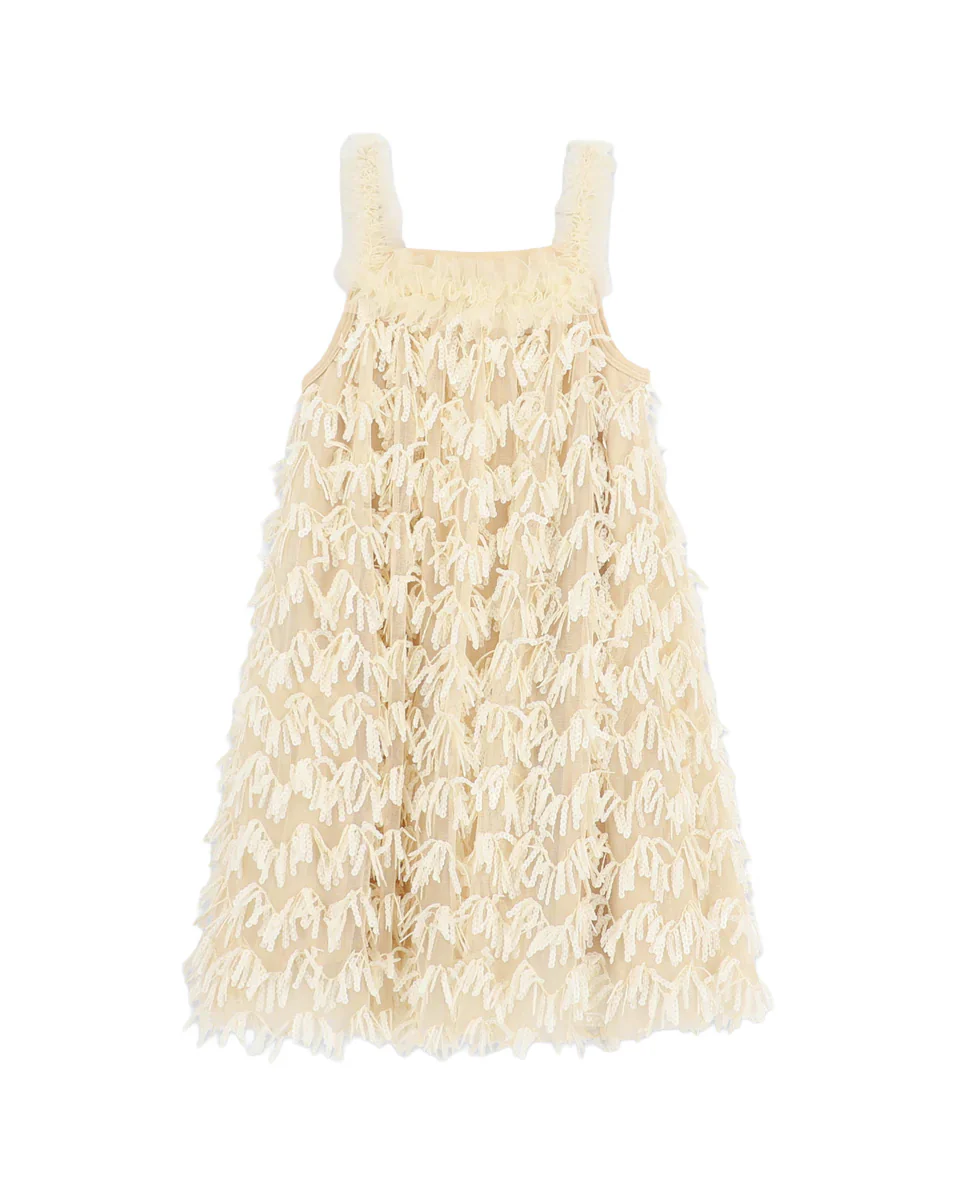 Angel's Face Kids Alison Abito Champagne con Tulle per Bambine