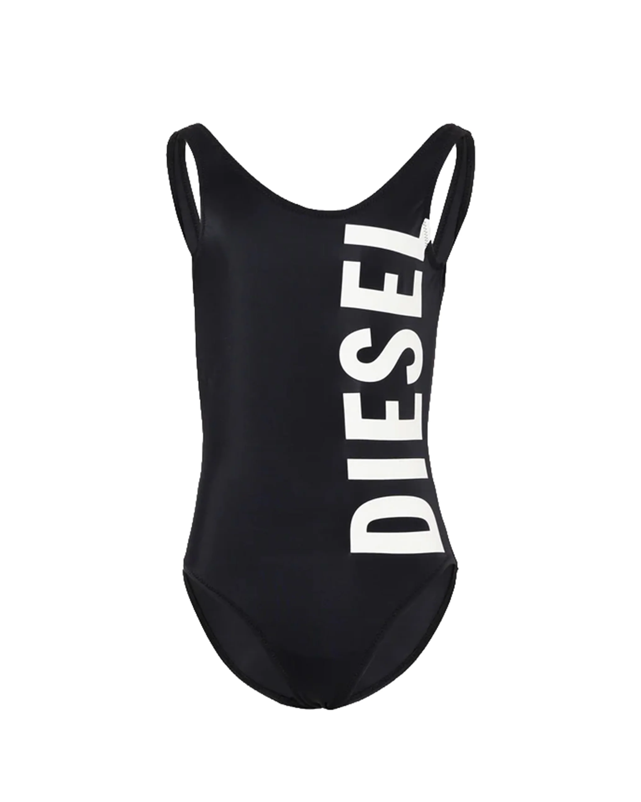Diesel Kids Costume Nero con Stampa Logo per Bambine