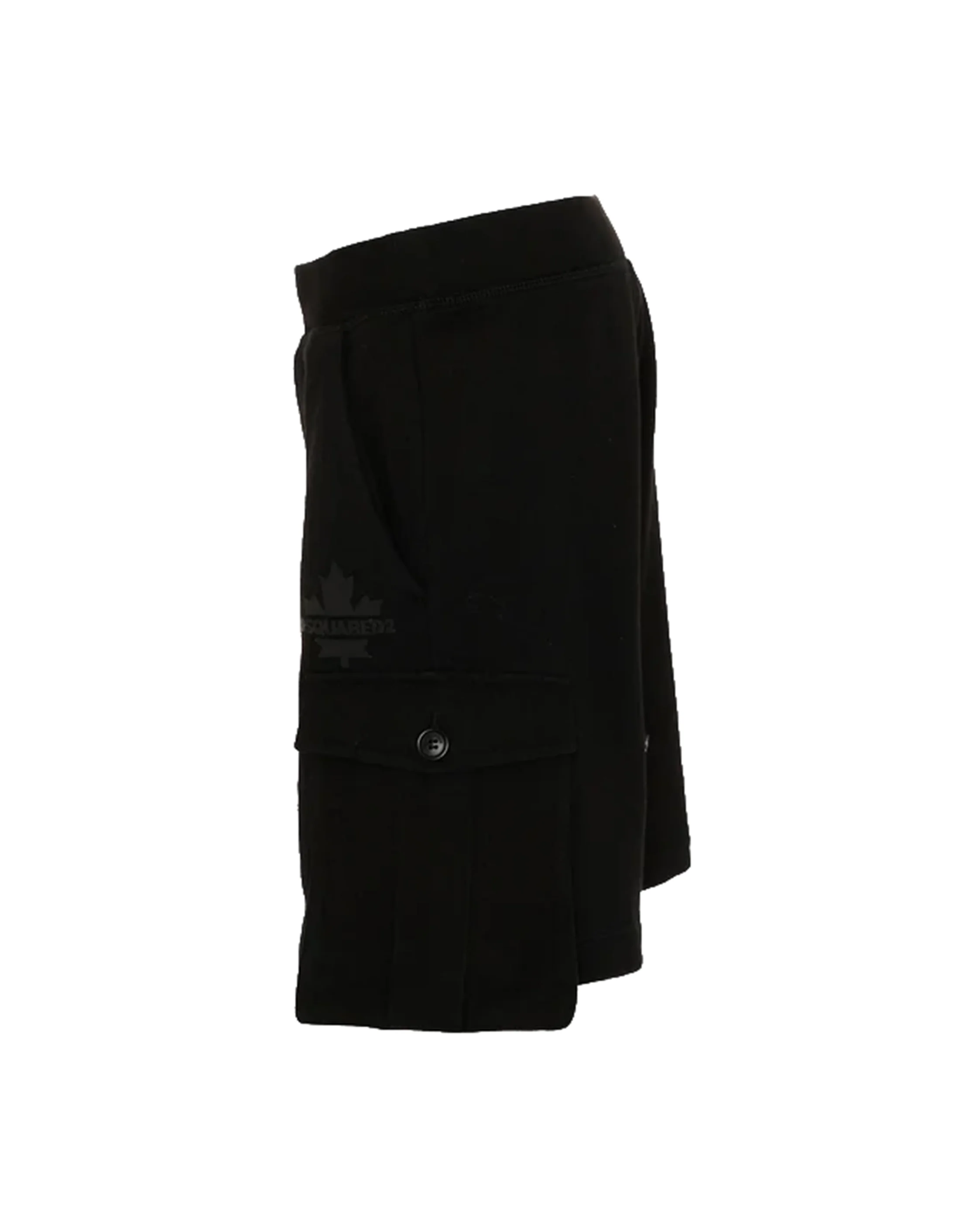 Dsquared2 Kids Bermuda Nero con Tasche e Logo per Bambini