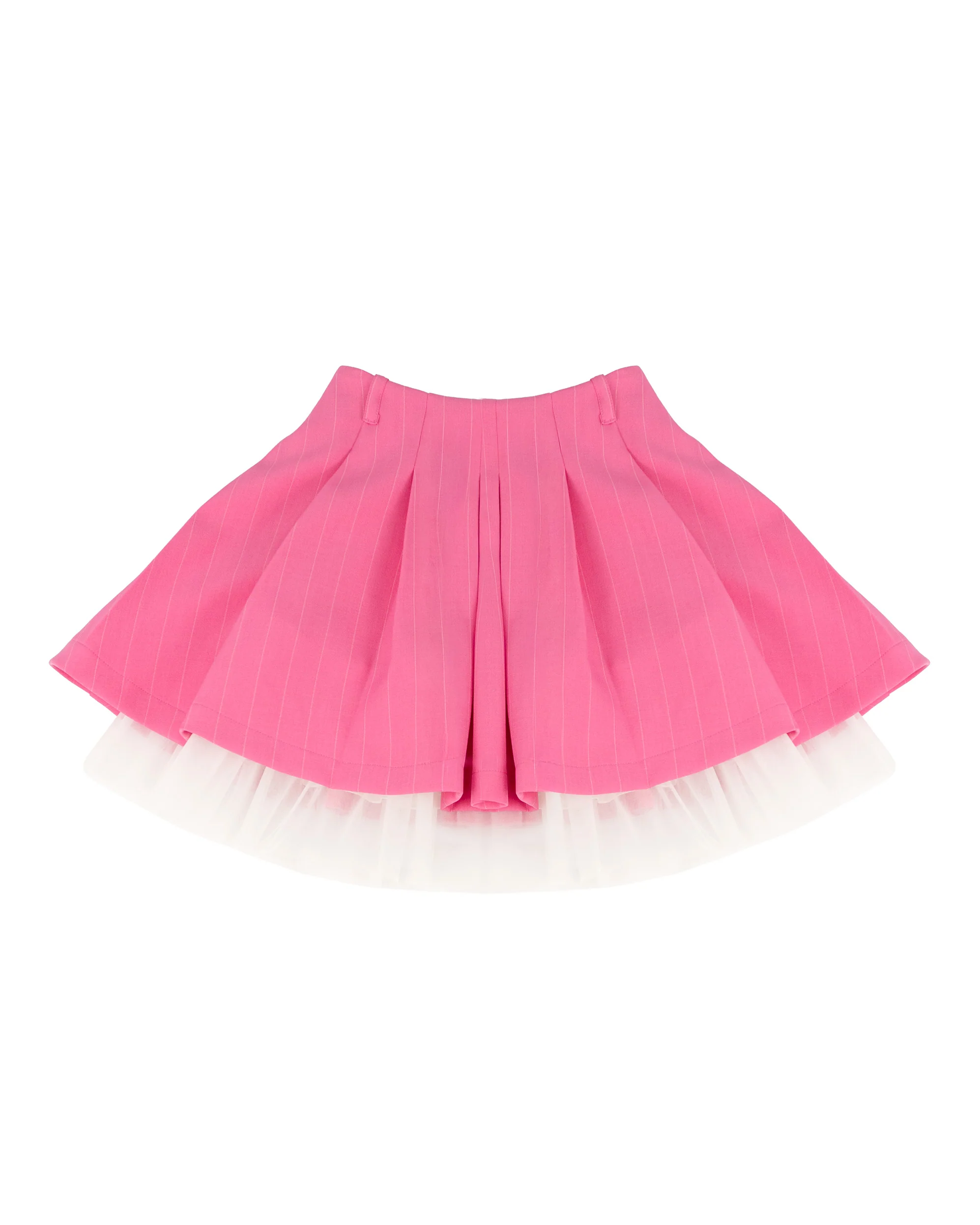 A'lapage Kids Gonna Gessata Fucsia con Tulle per Bambine