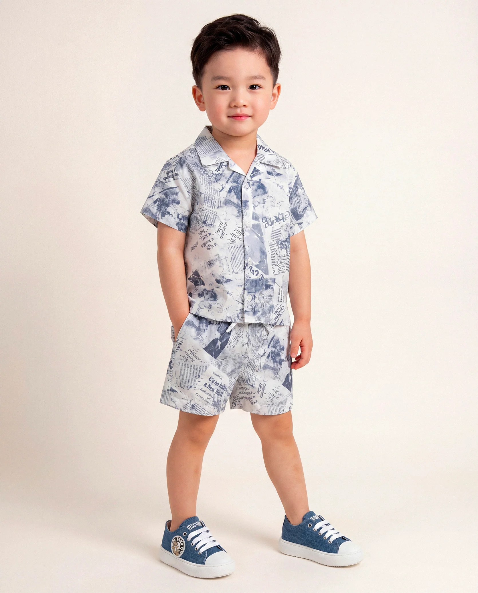 Iceberg Kids Bermuda Bianco Fantasia per Neonati