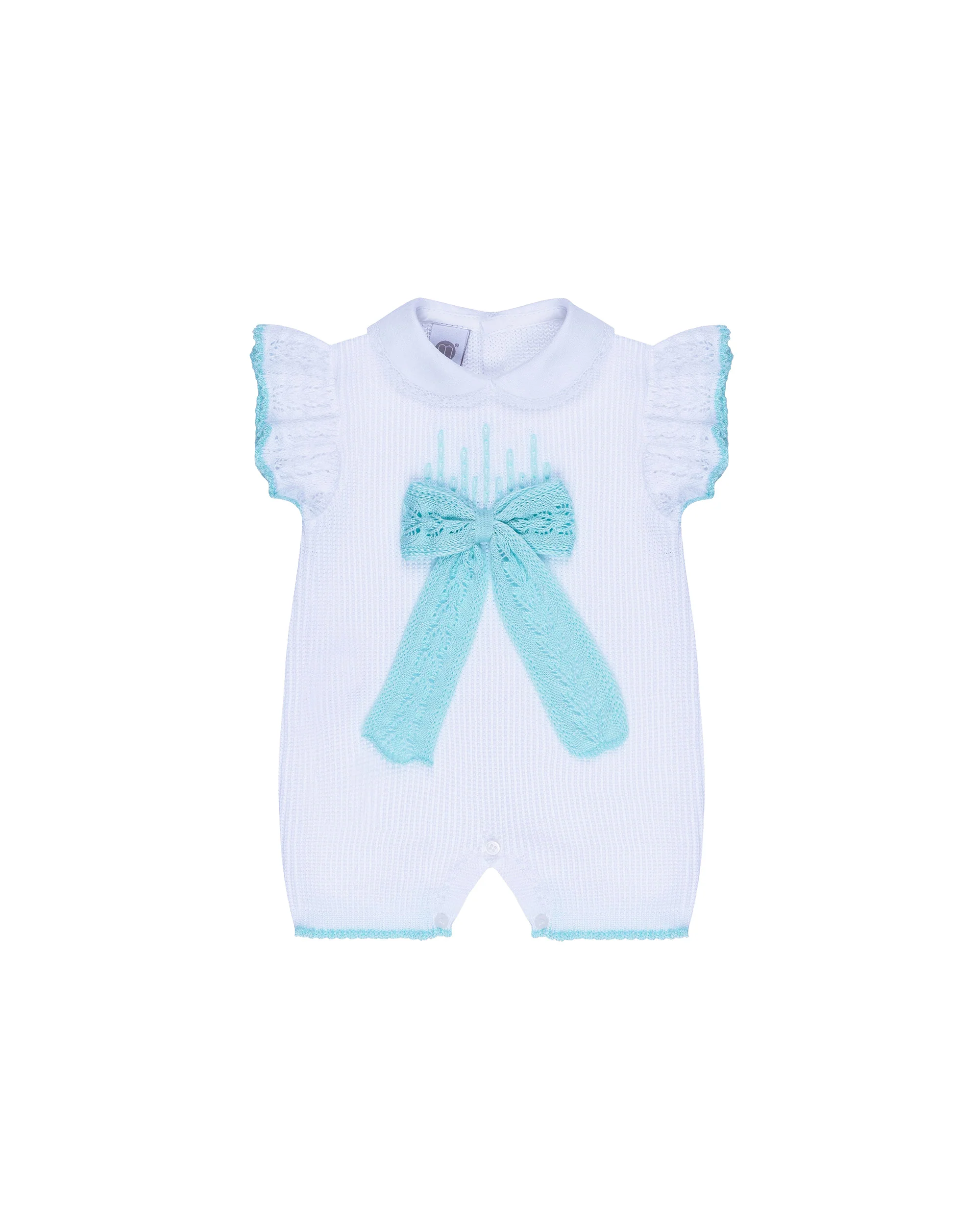Marlù Pagliacetto Bianco/Tiffany con Fiocco per Neonate
