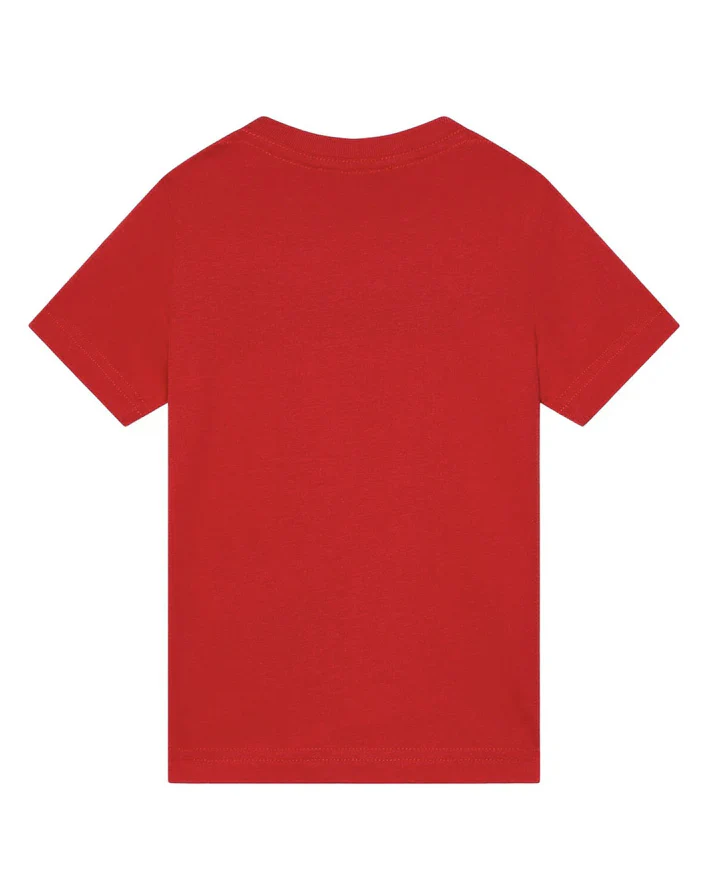 Dsquared2 Kids T-Shirt Rosso con Logo per Neonati