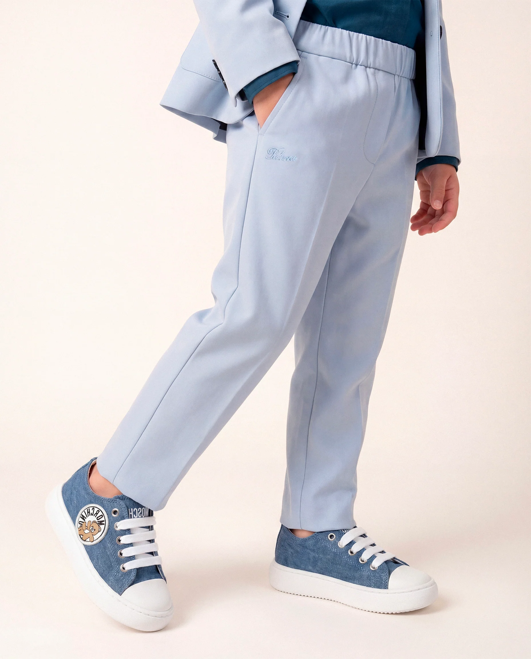Daniele Alessandrini Kids Pantalone Celeste per Neonati