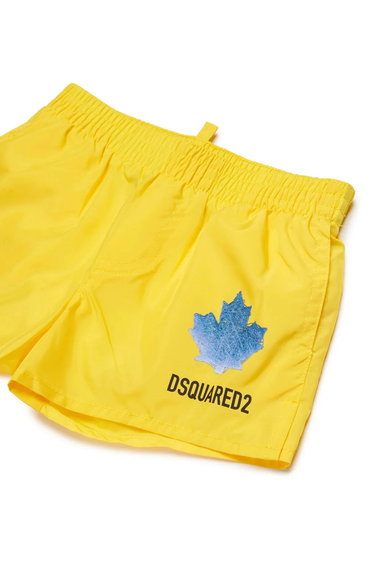 Dsquared2 Kids Costume Giallo con Stampa Logo per Neonati