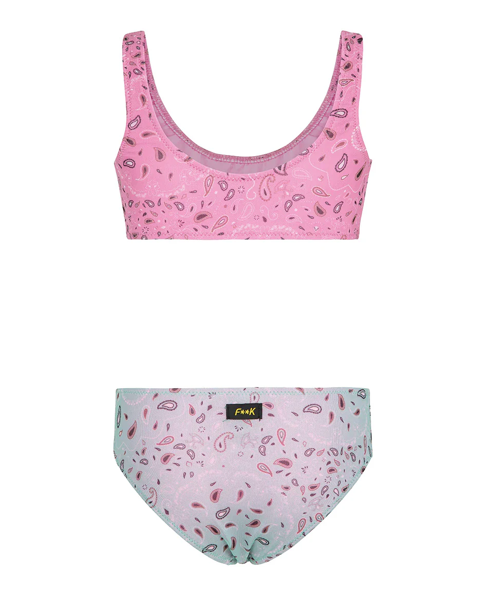 F**K Kids Costume Fantasia Bandana Rosa per Bambine