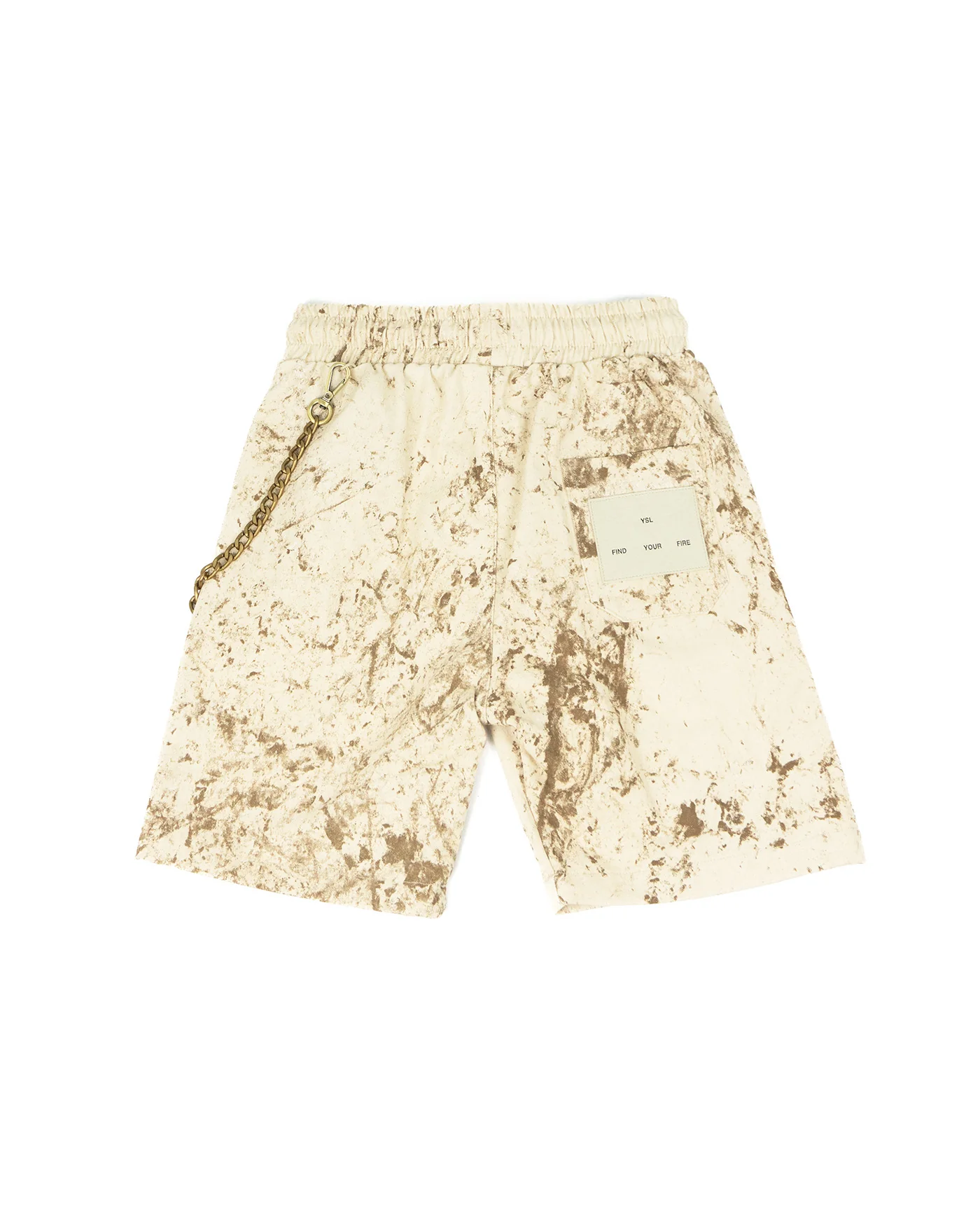 Yes London Kids Bermuda Beige Maltinto con Applicazione per Bambini