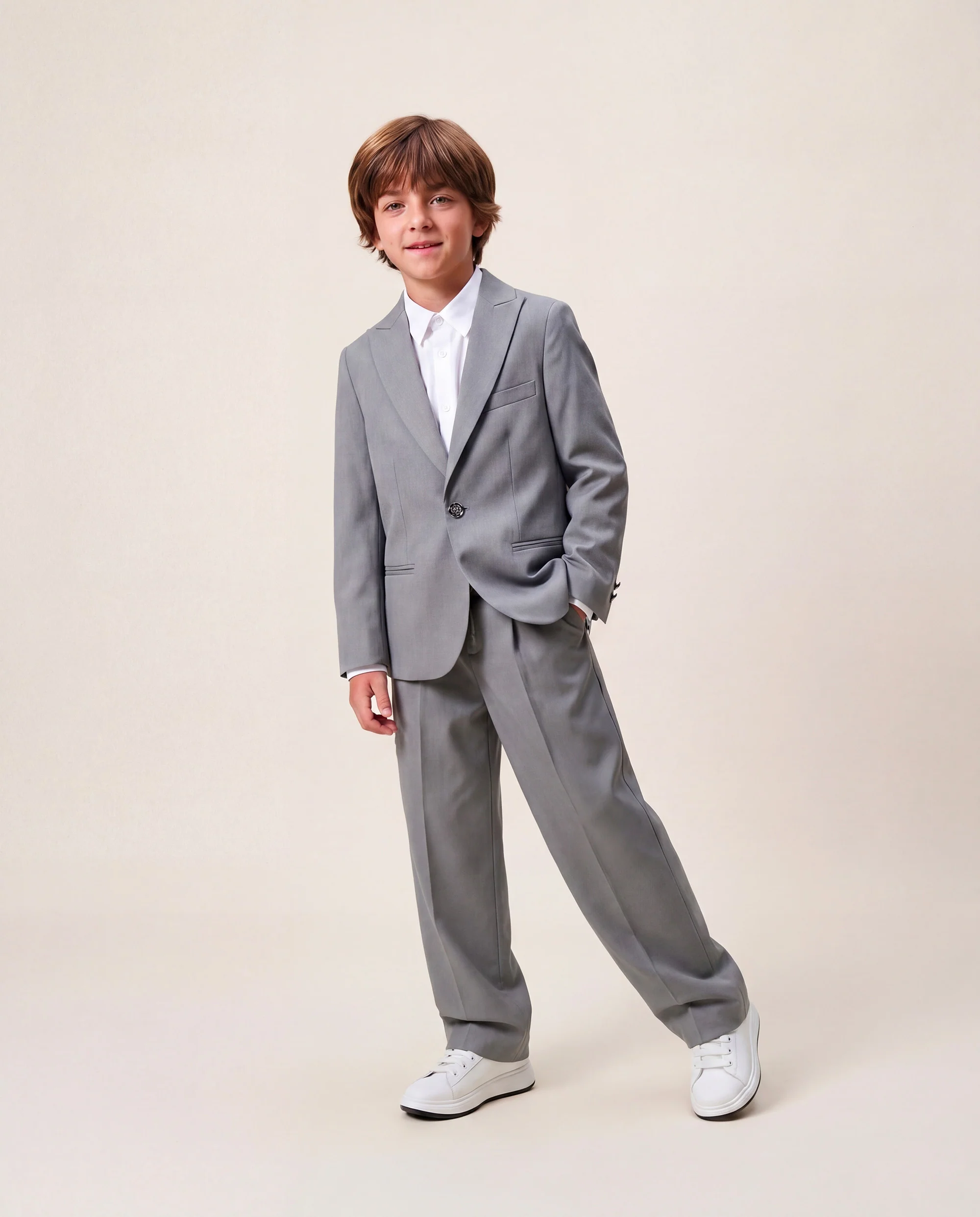 I'm Brian Kids Pantalone Grigio per Bambini