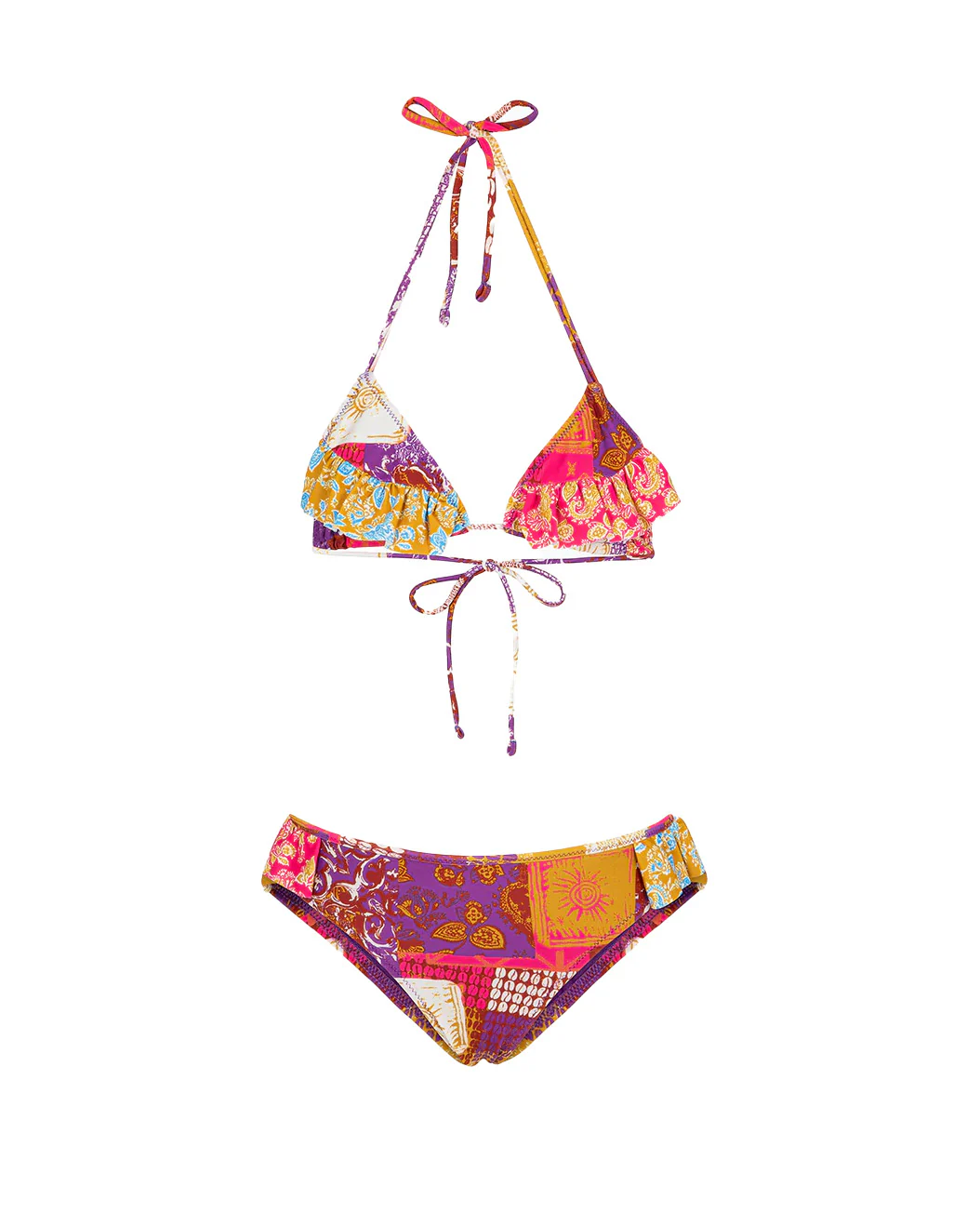 F**K Kids Costume a Triangolo Fantasia per Bambine