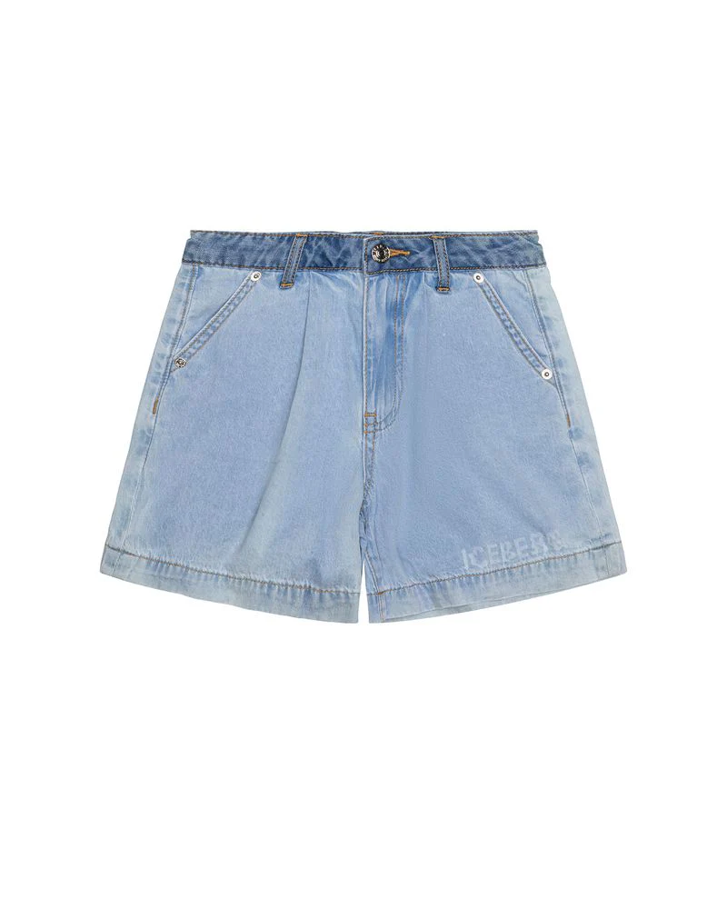 Iceberg Kids Short in Denim Light Blue per Bambine