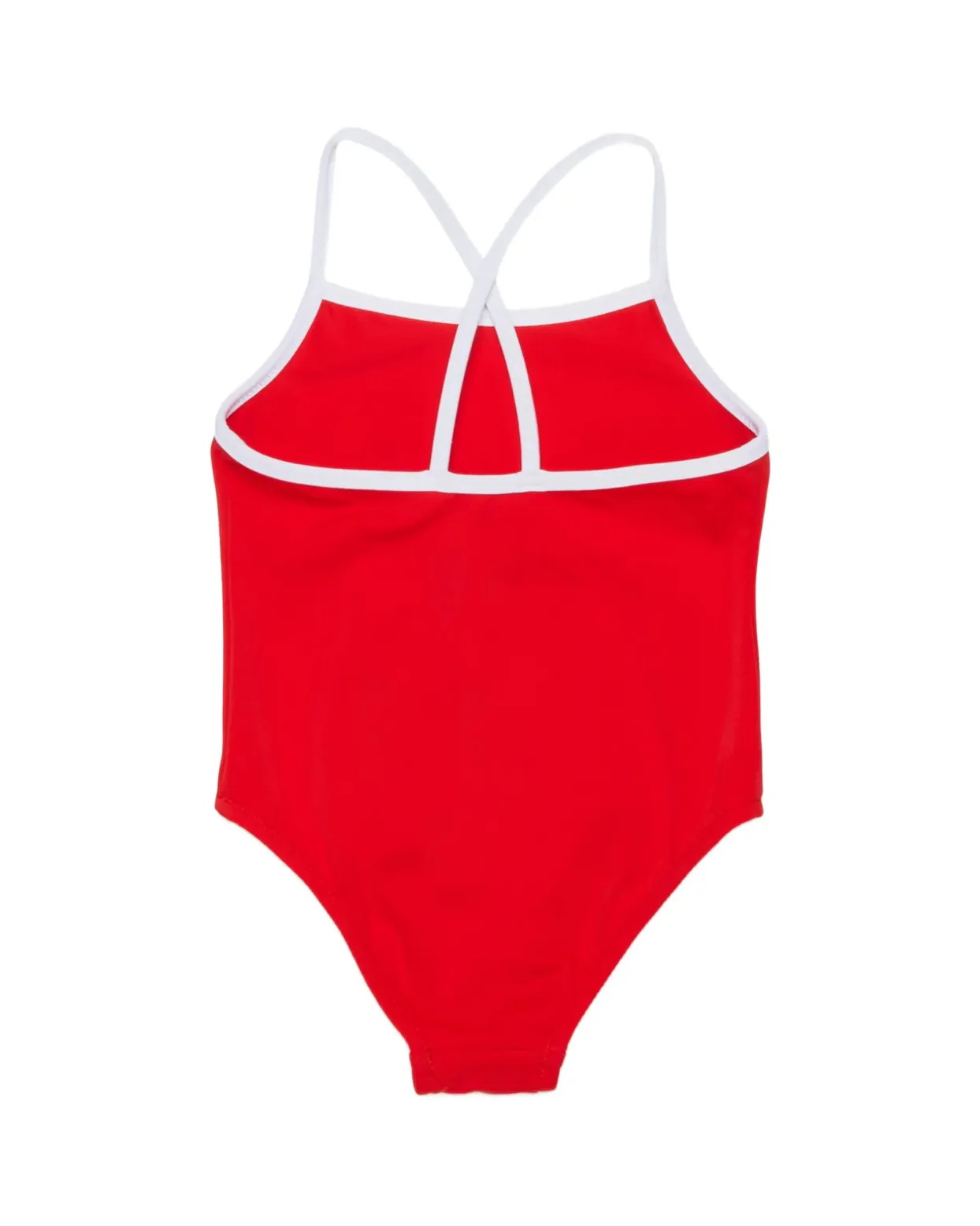 Diesel Kids Costume Intero Rosso/Bianco per Neonate