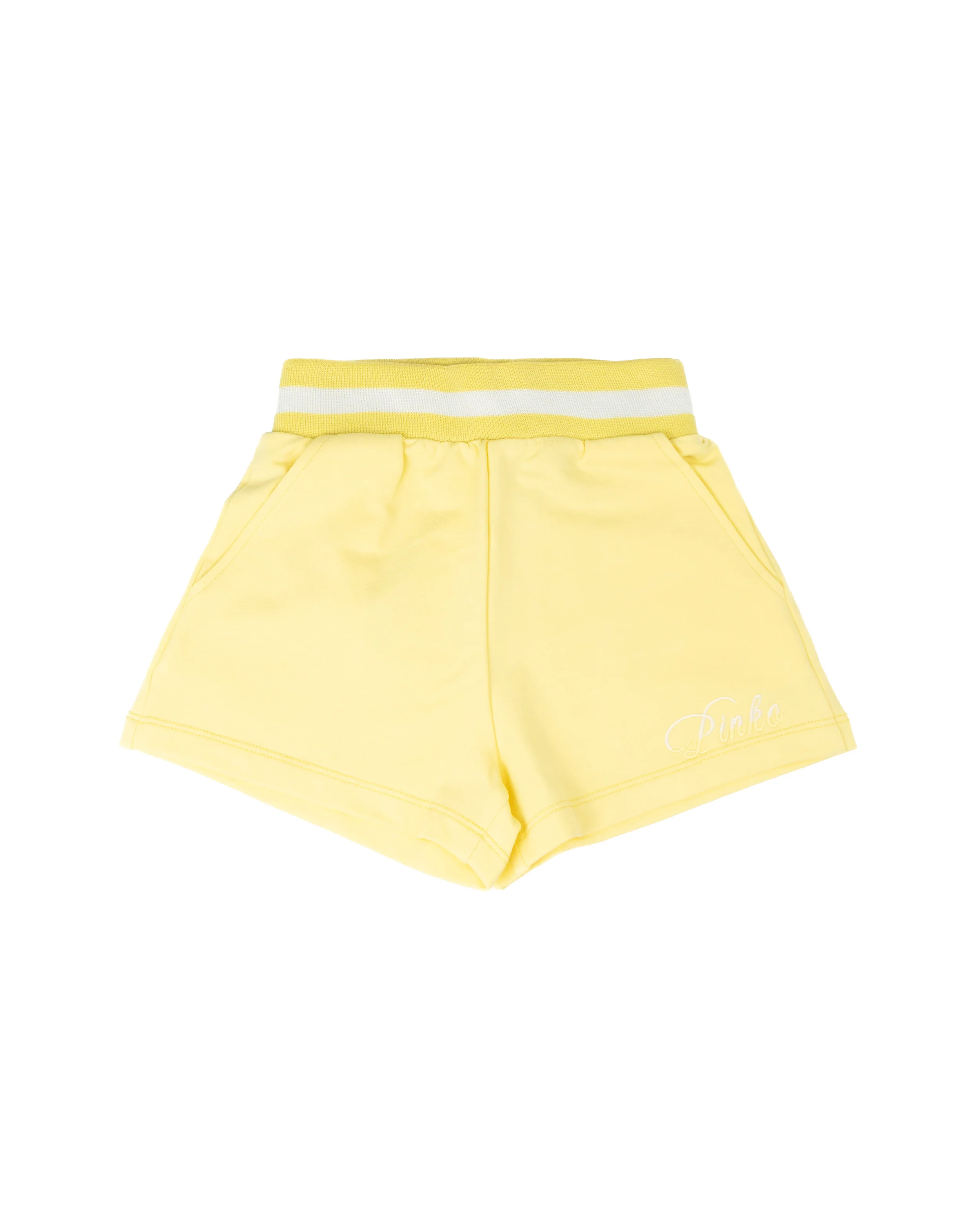 Pinko Kids Short Lemon Grass con Logo per Bambine