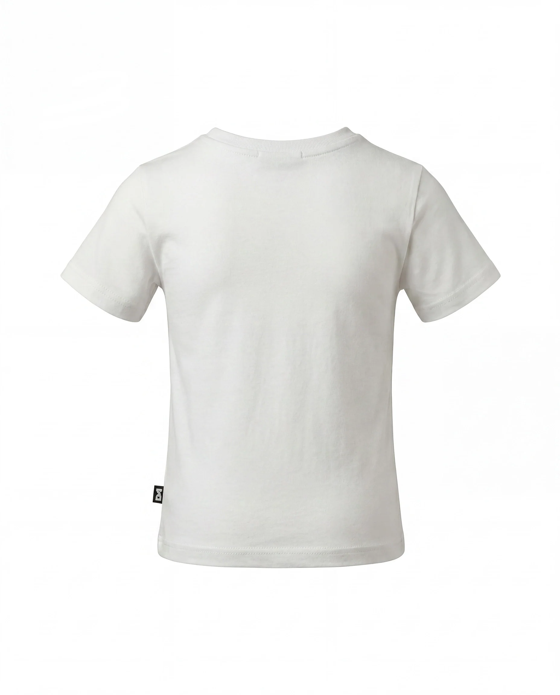Daniele Alessandrini Kids T-Shirt Bianco con Targhetta Logo per Bambini