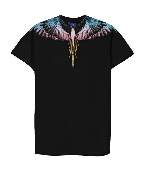 Marcelo Burlon County of Milan Kids Abito Nero con Stampa per Bambine
