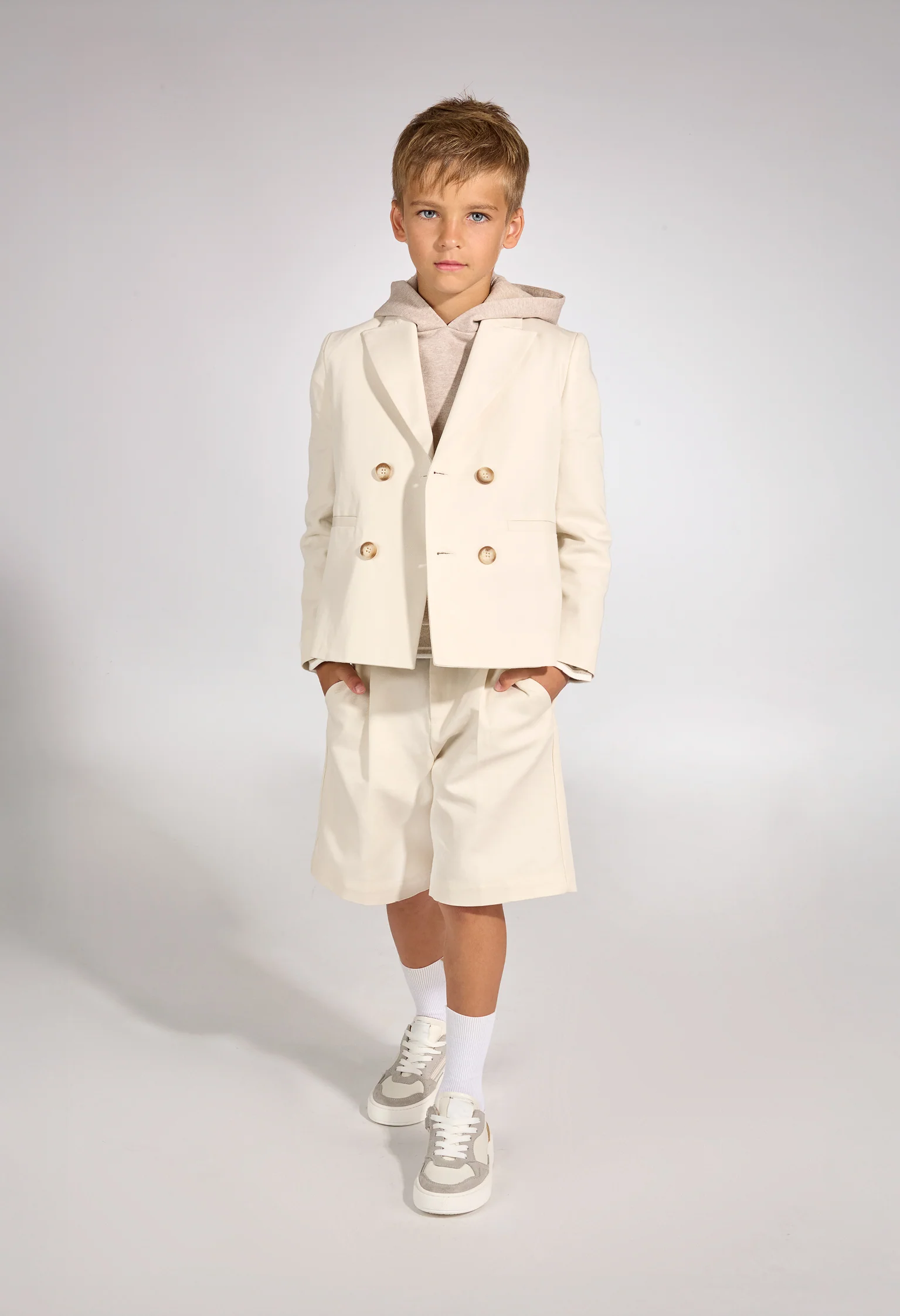 Fay Kids Bermuda Beige con Pence per Bambini