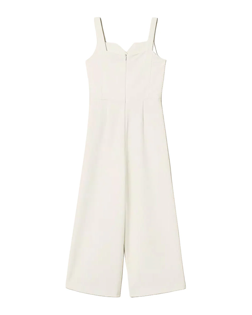 Twinset Kids Tuta Off-White Doppiopetto per Bambine
