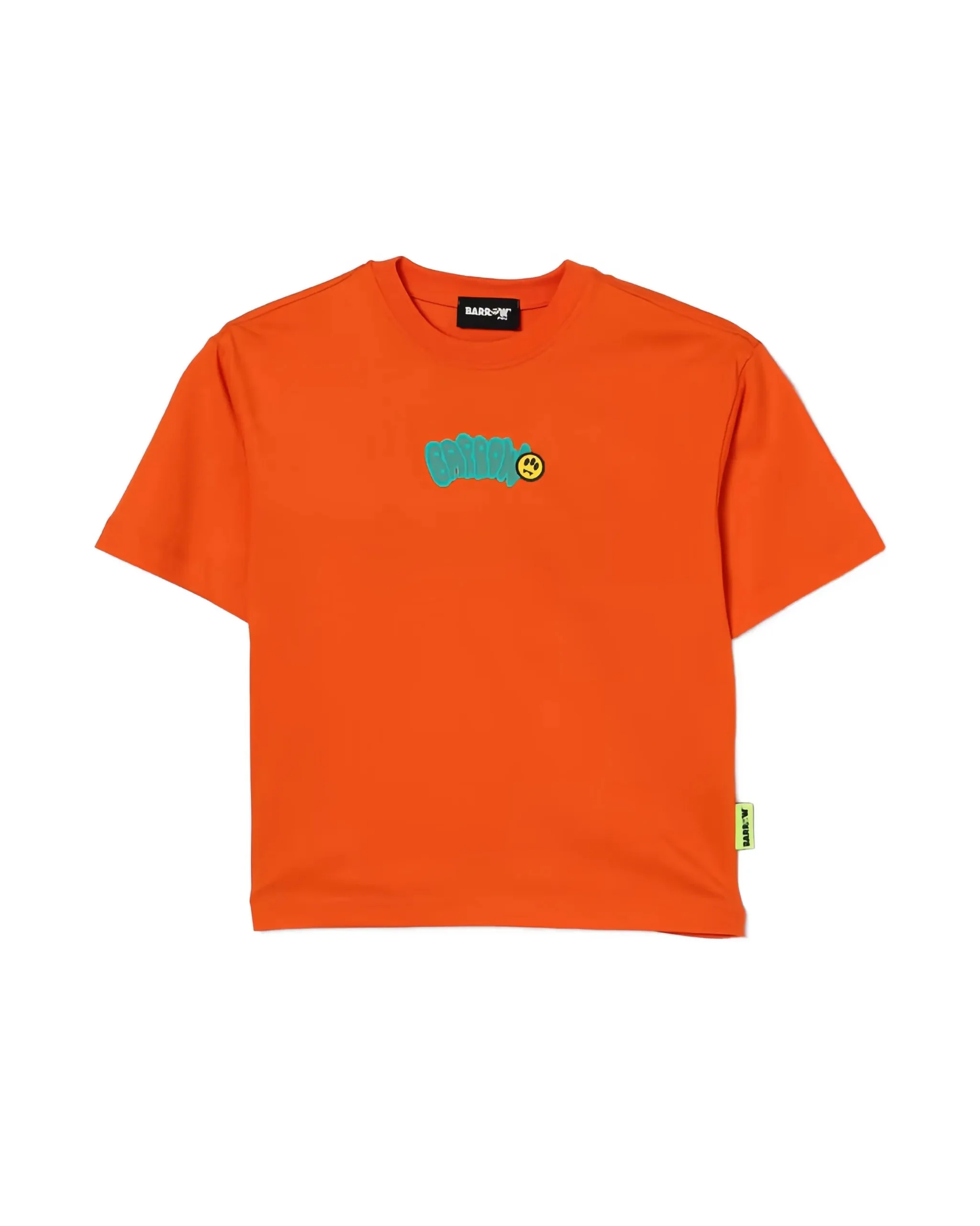 Barrow Kids T-Shirt Arancione con Stampa Logo per Bambini