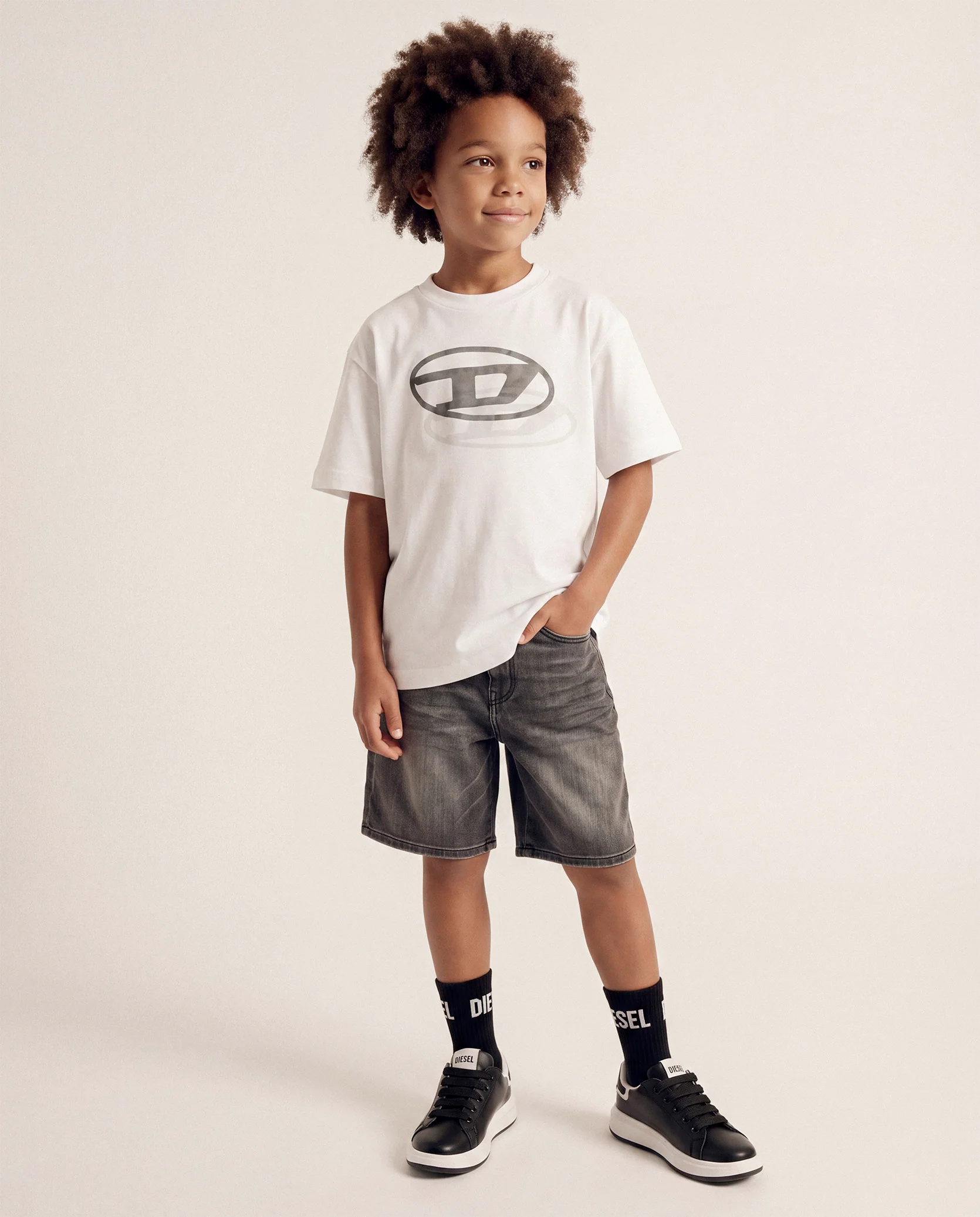 Diesel Kids Sneakers Nero/Bianco per Bambini