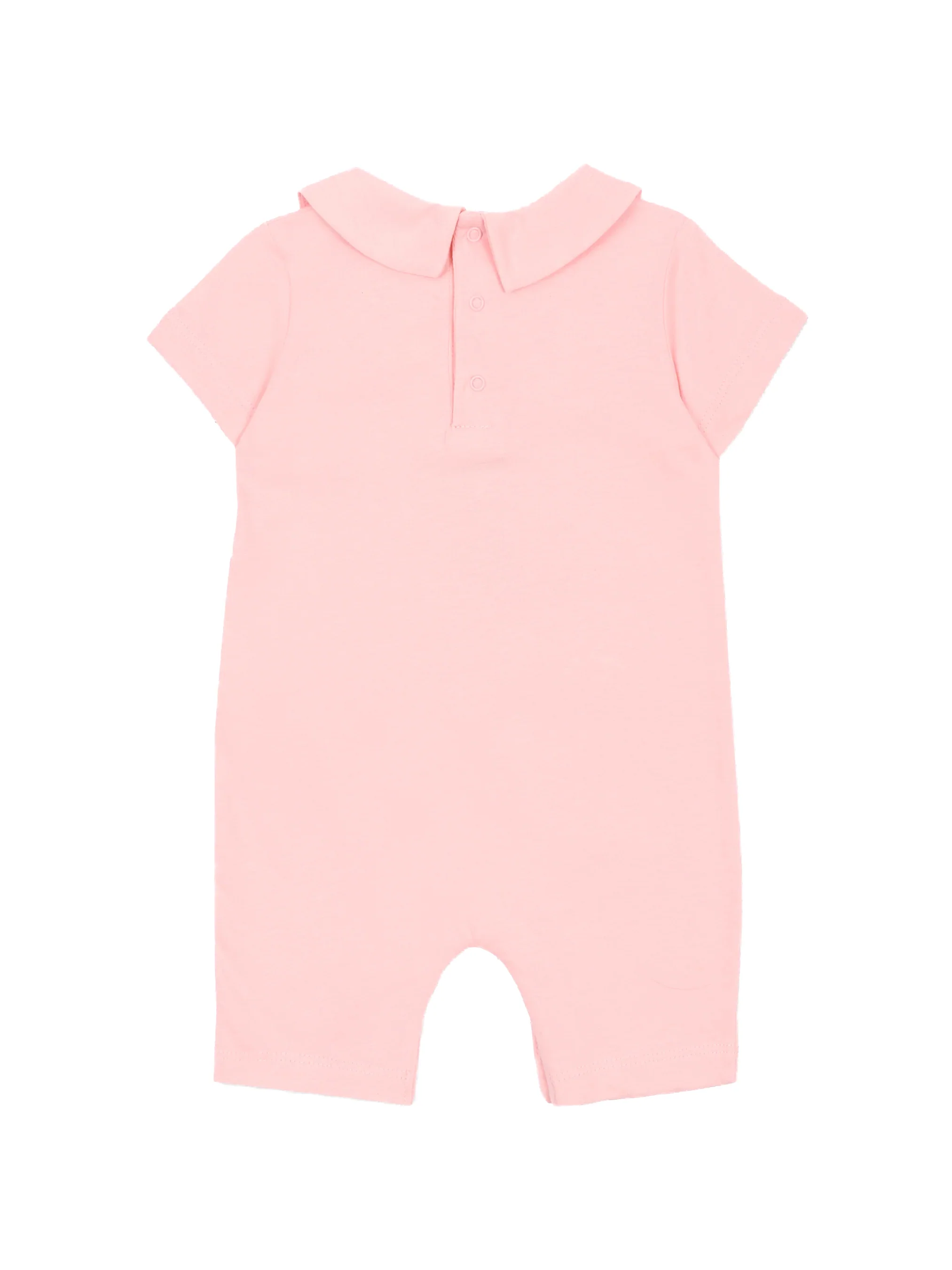 Moschino Kids Pagliaccetto con Stampa e Chiusura con Bottoni sul Retro per Neonate