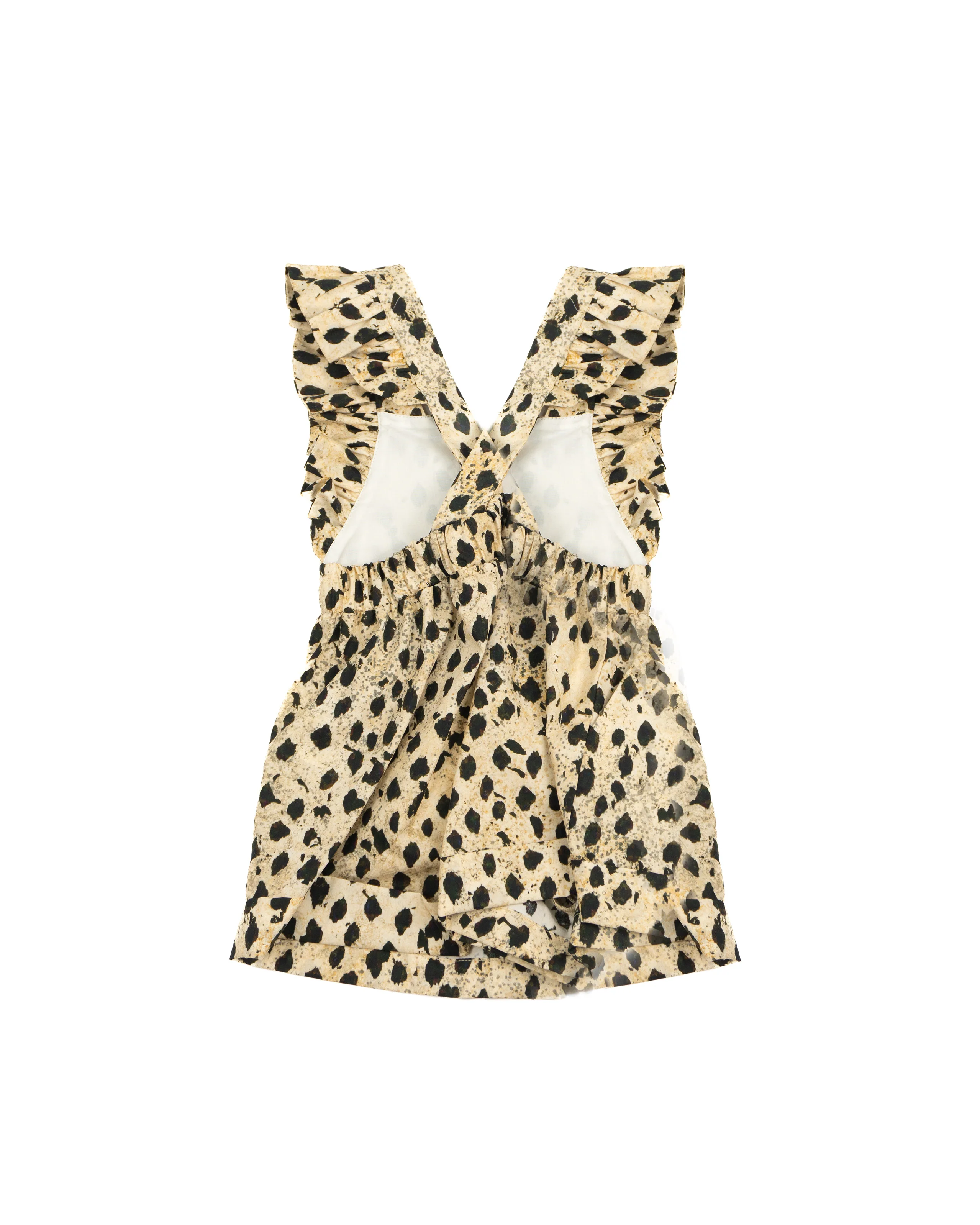 Elisabetta Franchi la Mia Bambina Salopette con Motivo Animalier per Neonate