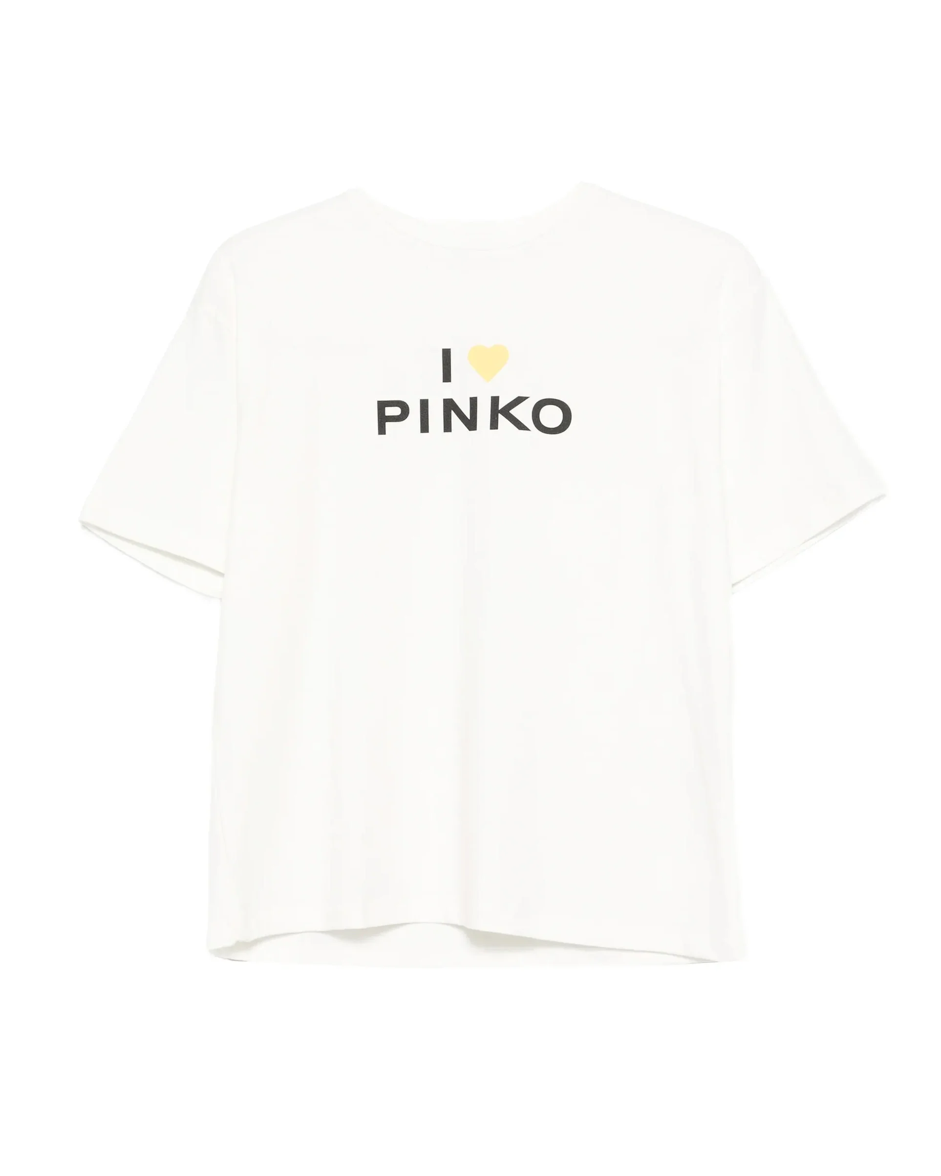 Pinko Kids T-Shirt Bianco con Stampa per Bambine